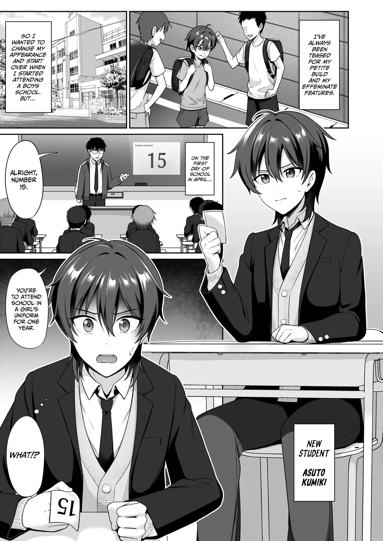 Crossdressing in a Boys School 1 page 3