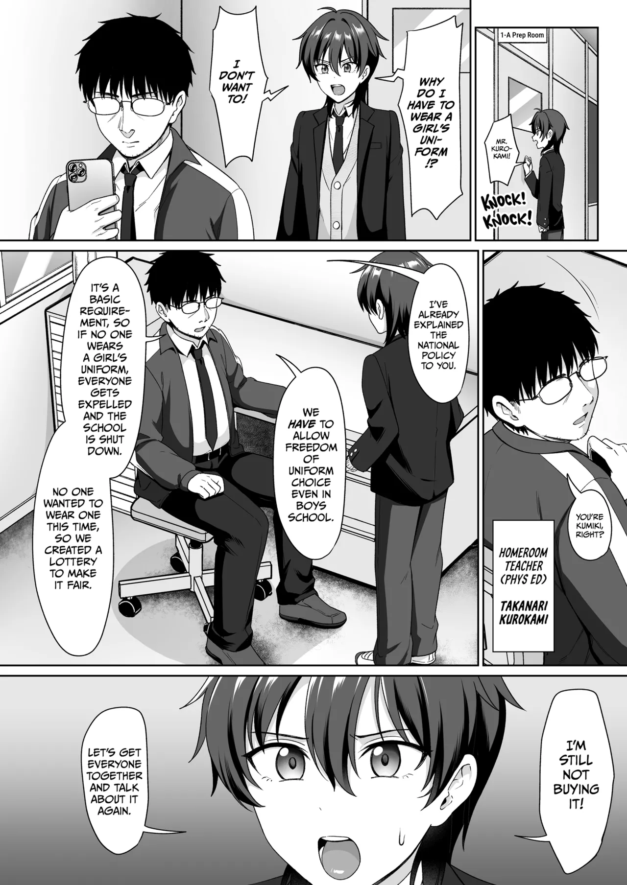Crossdressing in a Boys School 1 page 4