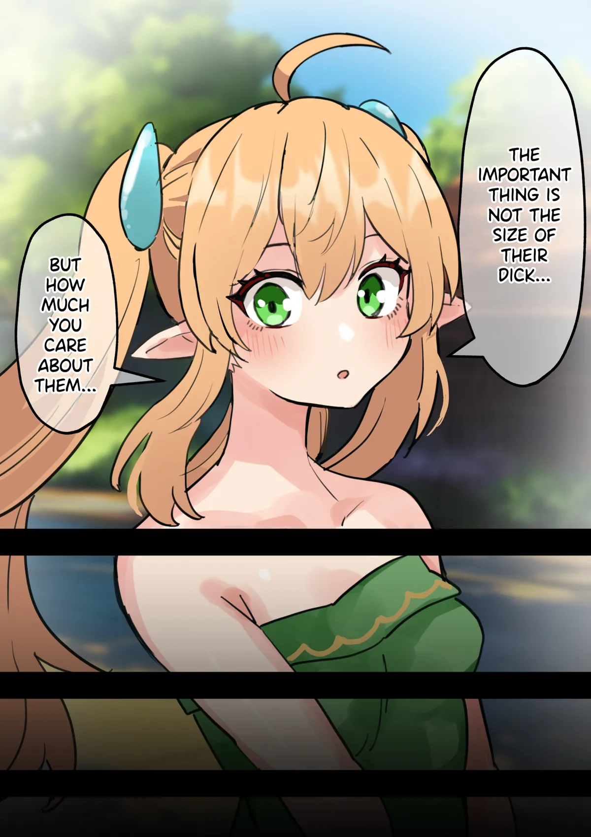 Cumming with a big dick feels really good! A story about a short futanari hobbit girl with an uncircumcised dick turning into a sex monster because of a cock ring! page 67