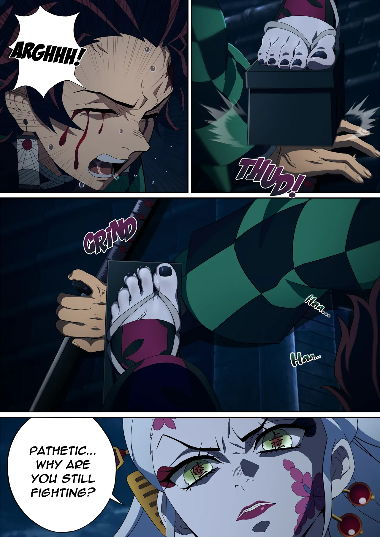 Daki’s Blood Demon Art: Trample 堕姫の血鬼術・紅蓮践踏 page 4