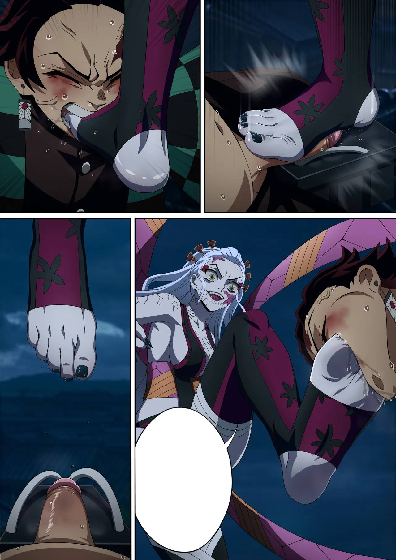 Daki’s Blood Demon Art: Trample 堕姫の血鬼術・紅蓮践踏 page 60