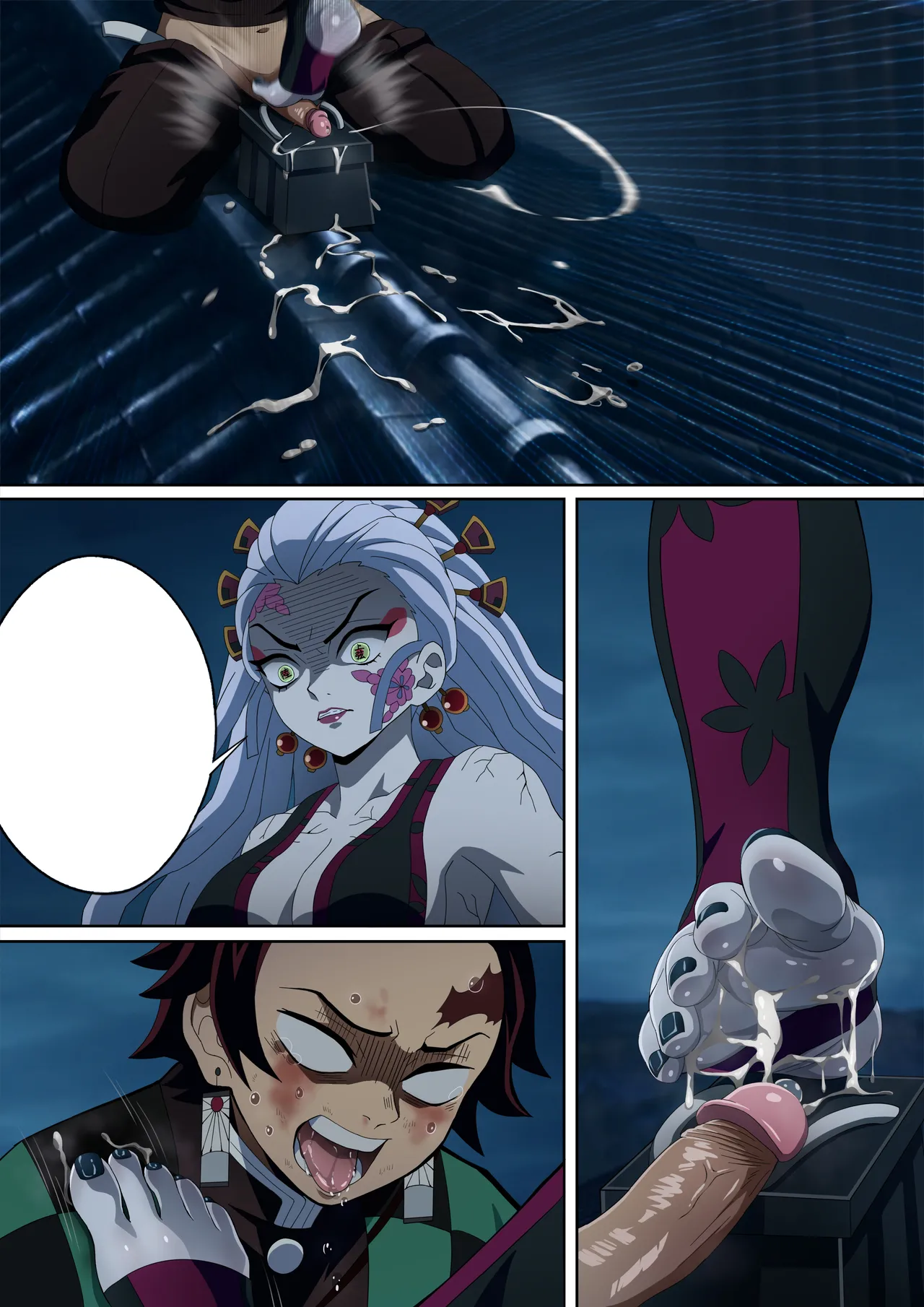 Daki’s Blood Demon Art: Trample 堕姫の血鬼術・紅蓮践踏 page 62