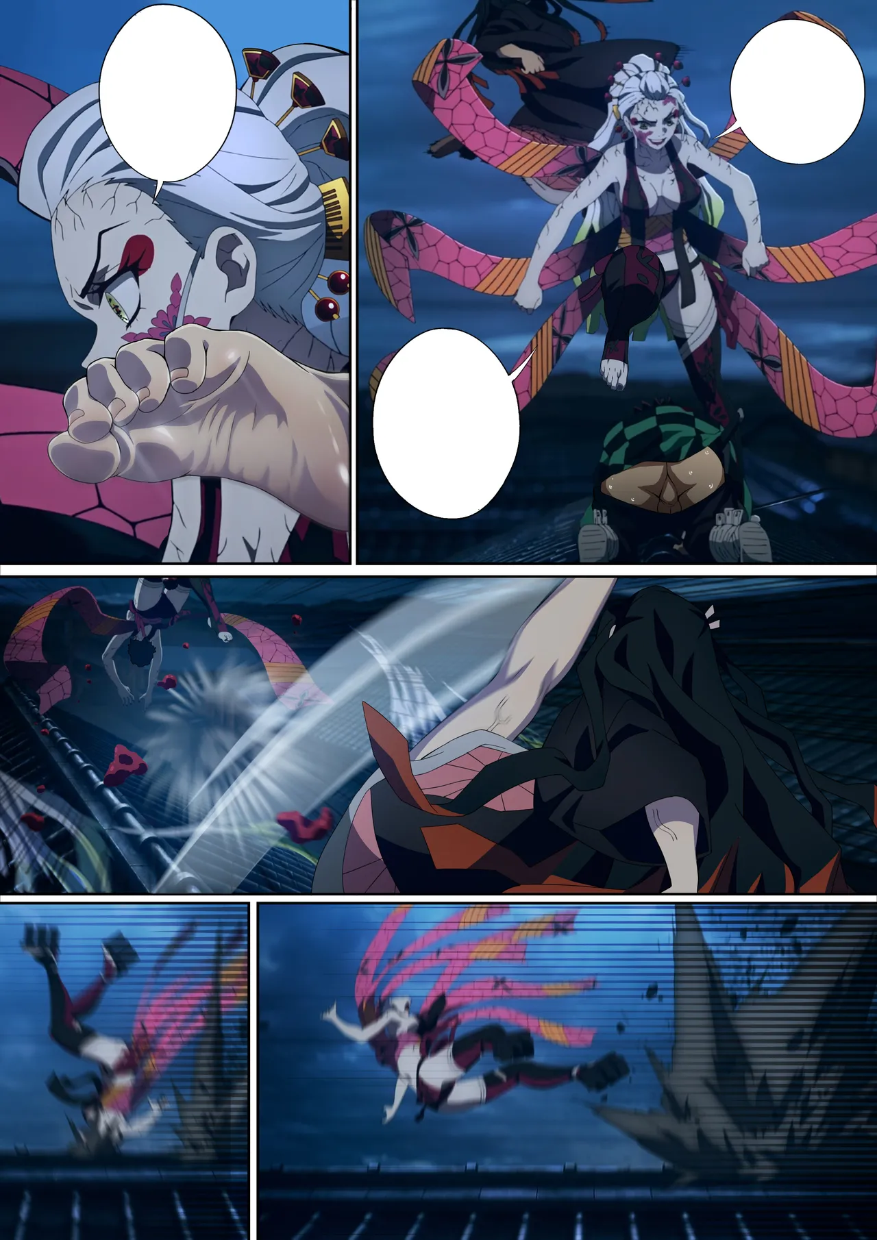 Daki’s Blood Demon Art: Trample 堕姫の血鬼術・紅蓮践踏 page 63