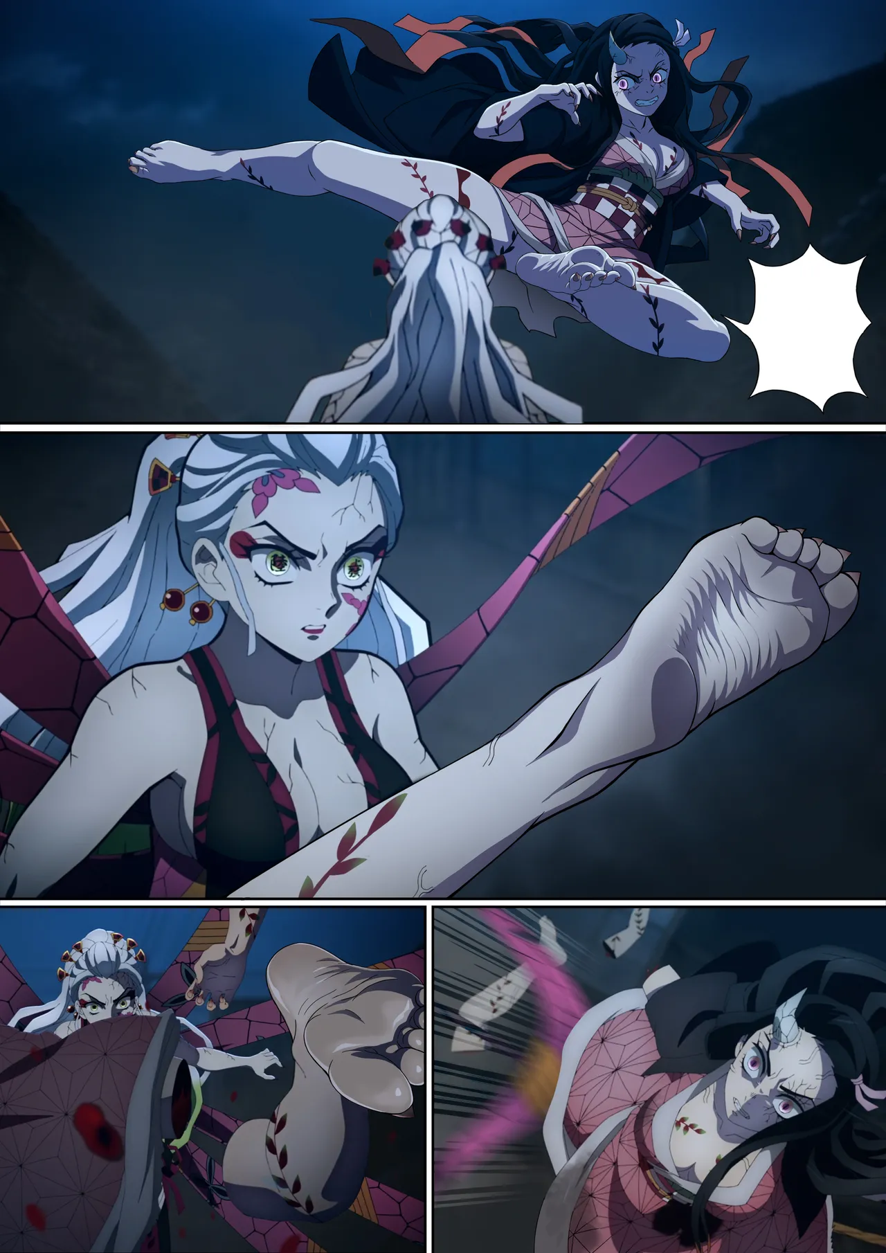 Daki’s Blood Demon Art: Trample 堕姫の血鬼術・紅蓮践踏 page 67