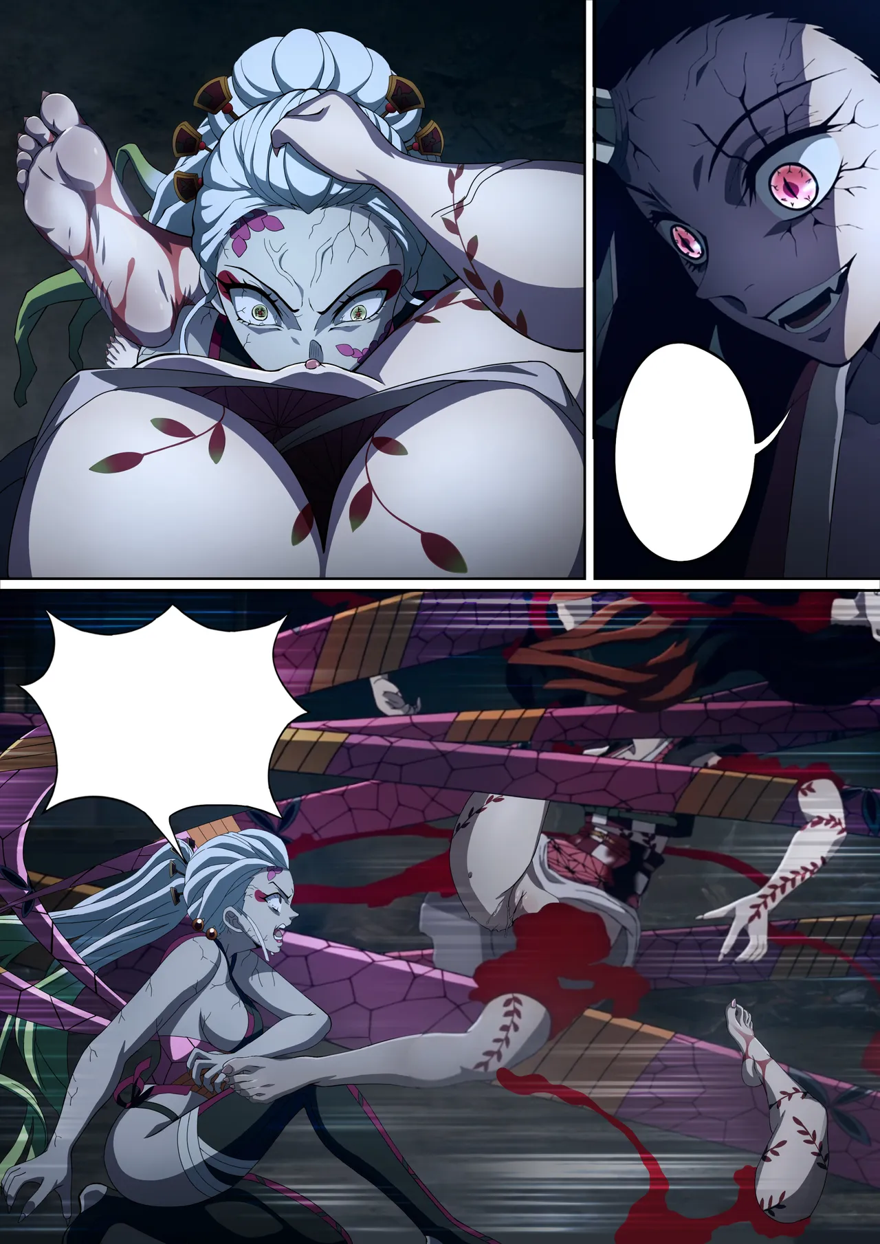 Daki’s Blood Demon Art: Trample 堕姫の血鬼術・紅蓮践踏 page 72