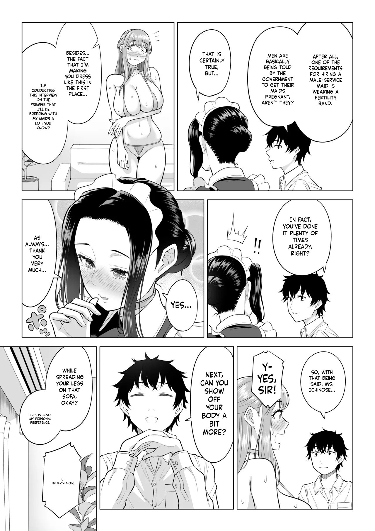 Dansei ga Kyokutan ni Sukunai Kono Sekai de wa, Seishi wa Kichou na Shigen desu. Sono 3 page 12