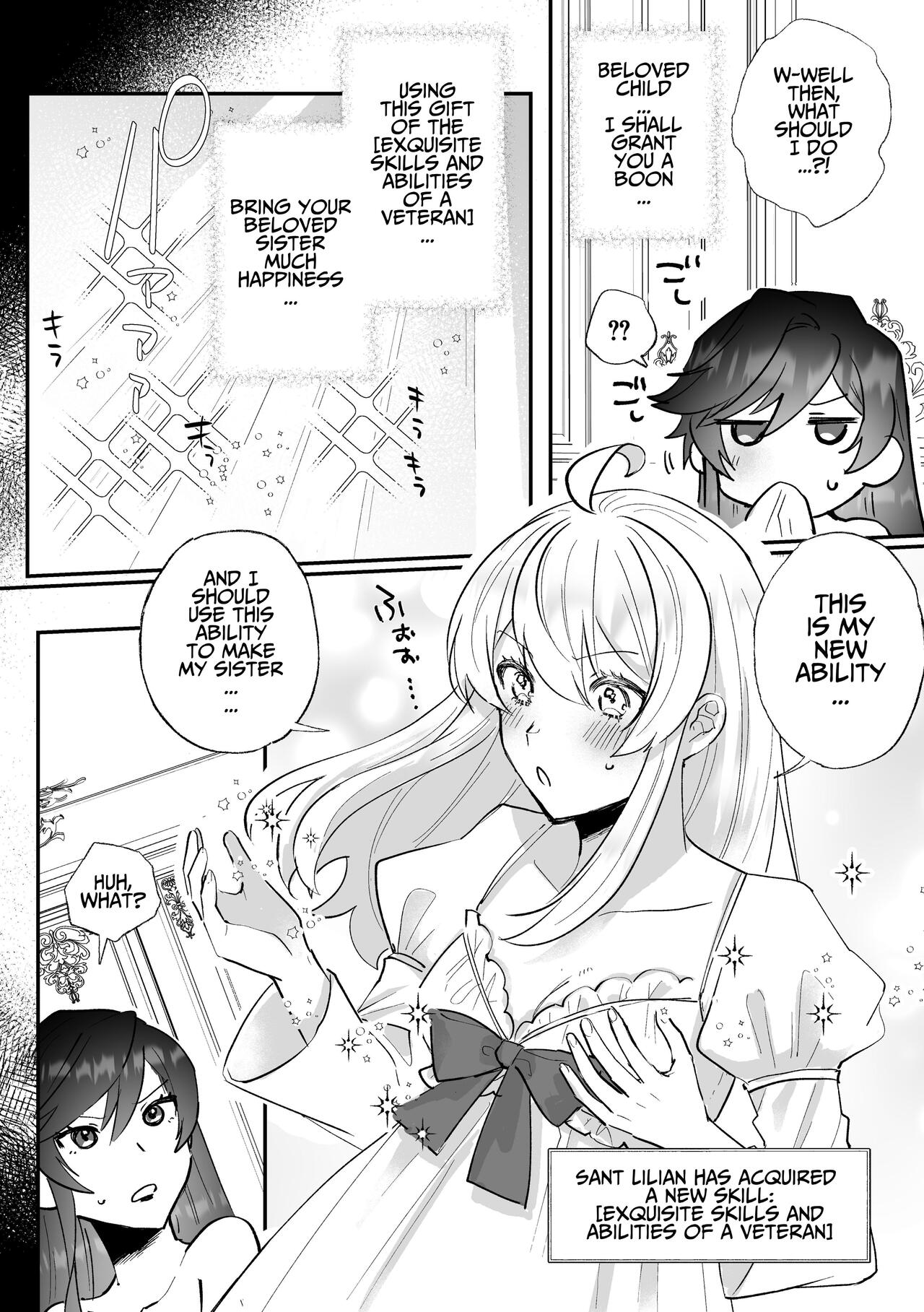 Danzai Route o Kaihi Shiyou to Shita Akuyaku Reijou wa Futanari Seijo no Imouto ni Dekiai Saremashita page 27