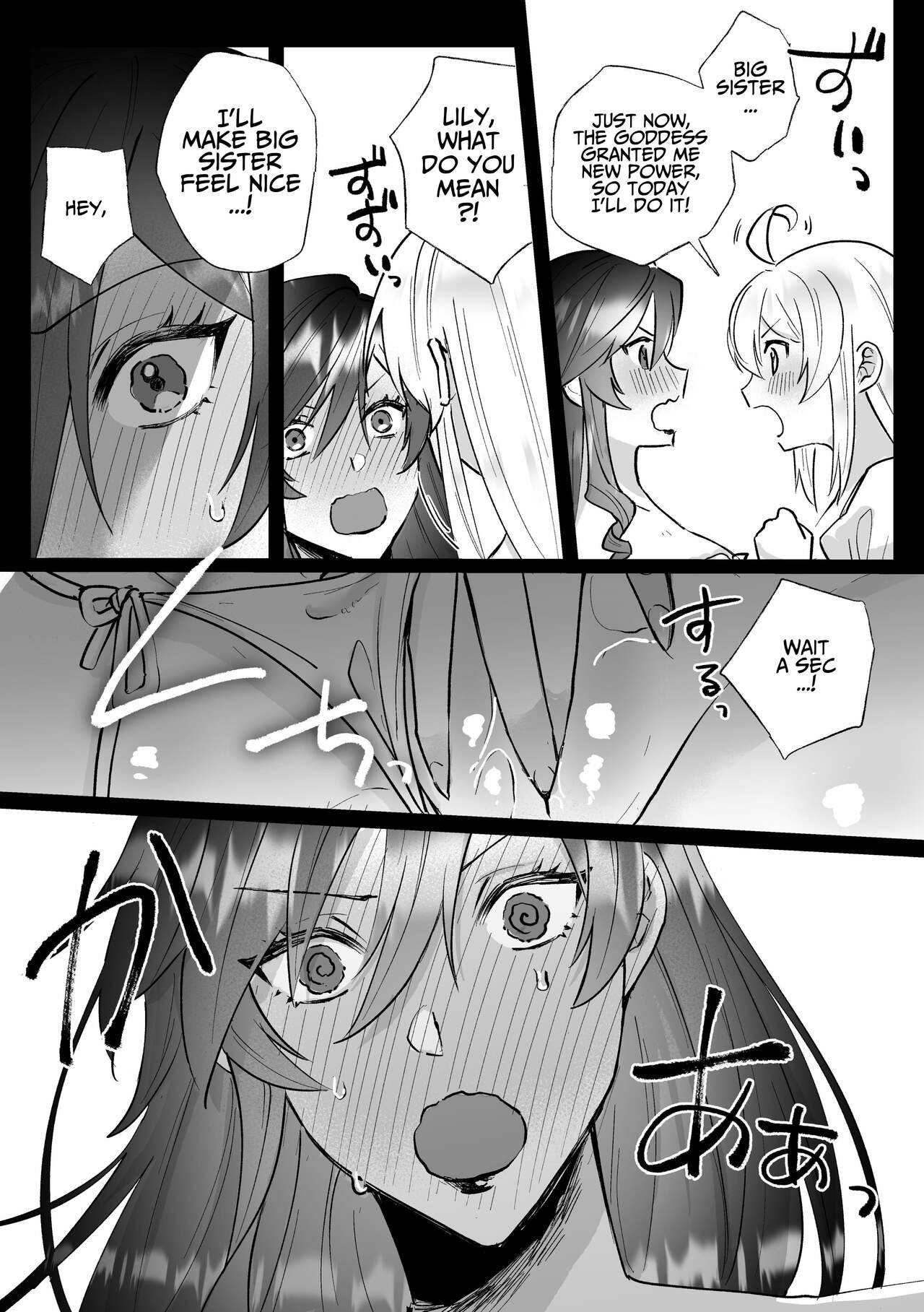 Danzai Route o Kaihi Shiyou to Shita Akuyaku Reijou wa Futanari Seijo no Imouto ni Dekiai Saremashita page 28
