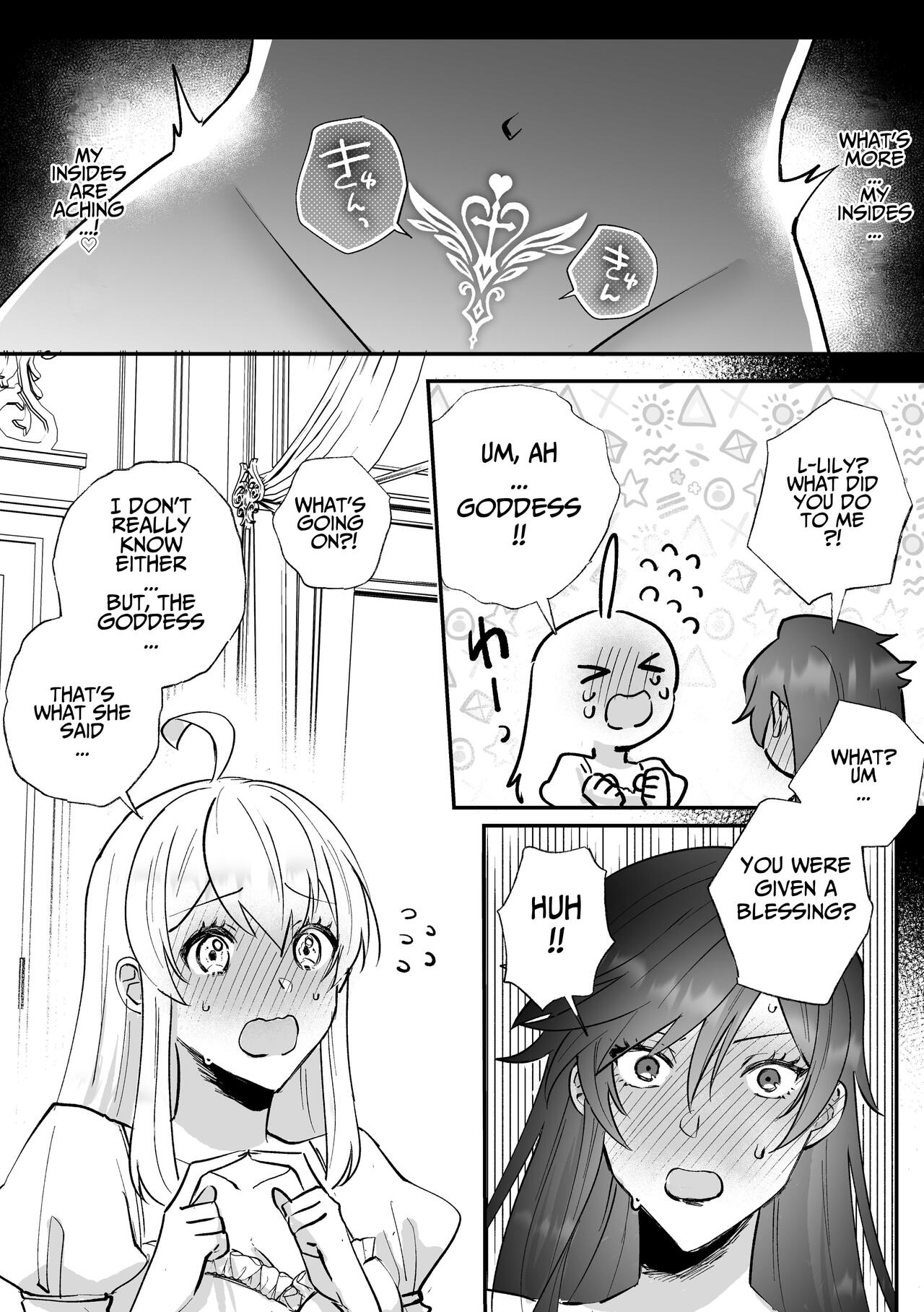 Danzai Route o Kaihi Shiyou to Shita Akuyaku Reijou wa Futanari Seijo no Imouto ni Dekiai Saremashita page 34