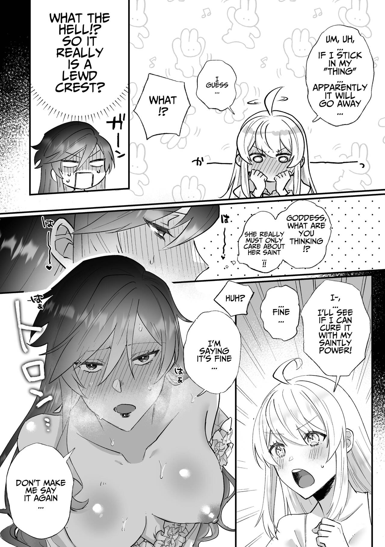 Danzai Route o Kaihi Shiyou to Shita Akuyaku Reijou wa Futanari Seijo no Imouto ni Dekiai Saremashita page 35