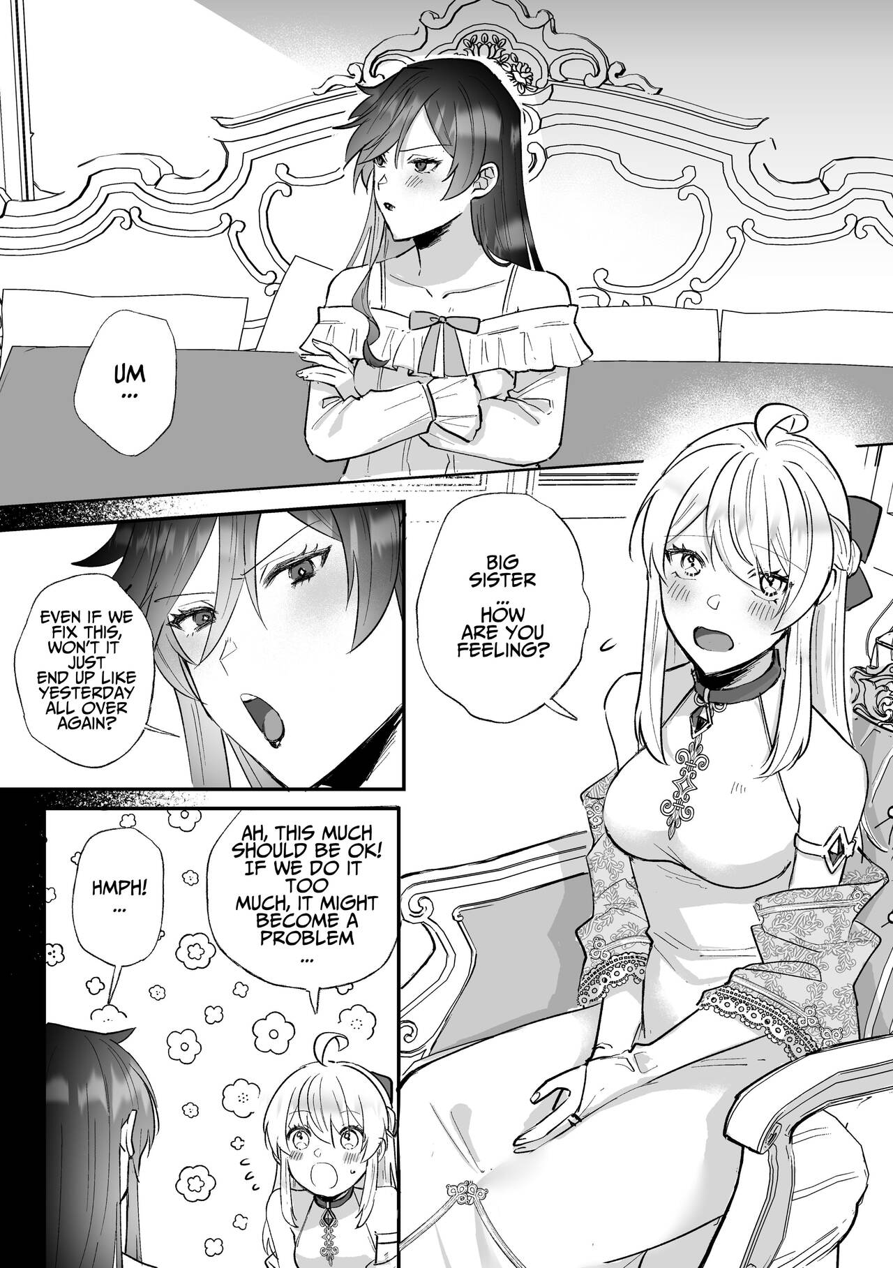 Danzai Route o Kaihi Shiyou to Shita Akuyaku Reijou wa Futanari Seijo no Imouto ni Dekiai Saremashita page 42