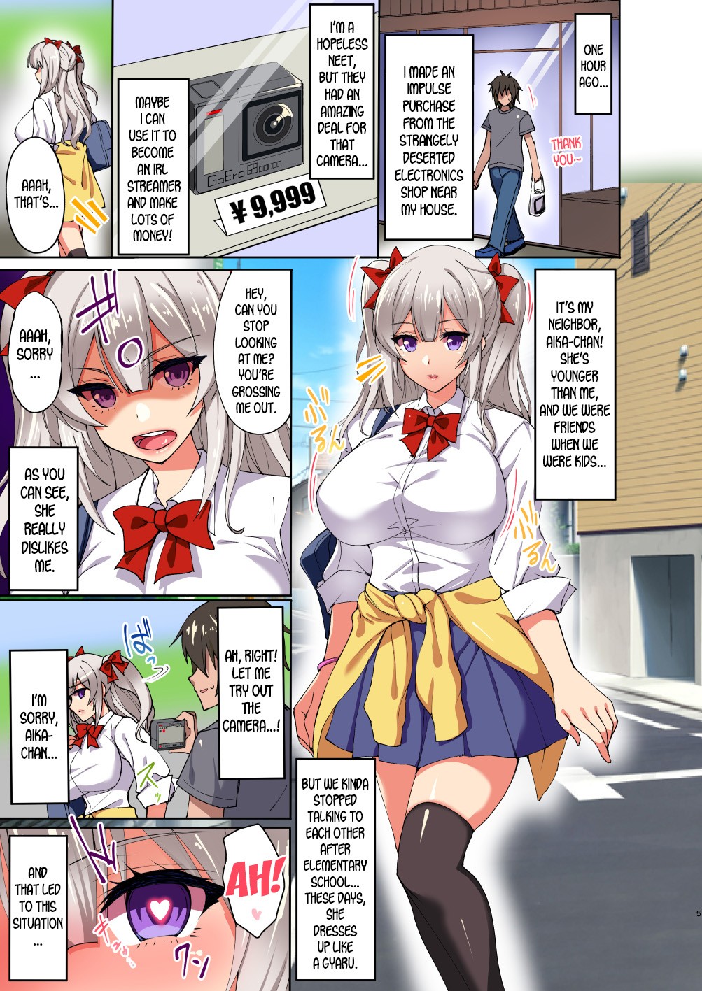 Daredemo Hatsujou Saiin!? Saiin Video Camera de Osananajimi no Bakunyuu Shojo Gal ga Ore Senyou no Onaho ni Naru made Choukyou Shite Mita! page 3