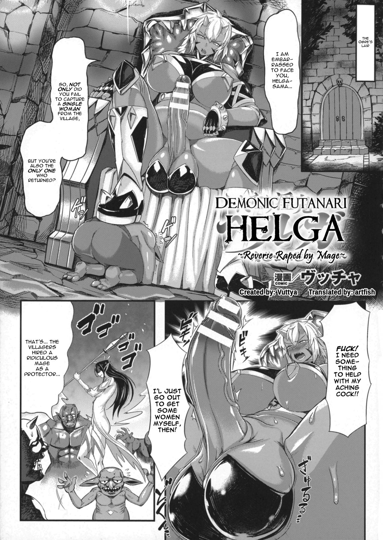 Demonic Futanari Helga ~ Reverse Raped By Mage ~ page 4