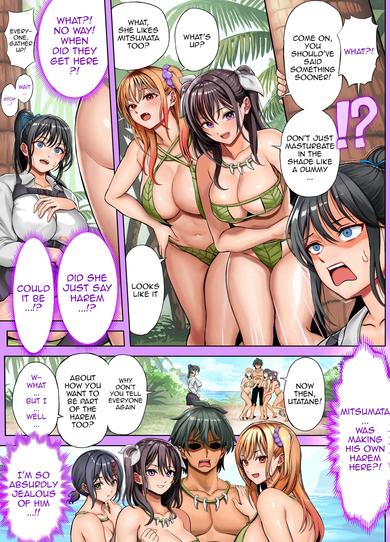 Deserted Island Castaway Harem 2 Ch.1 page 36