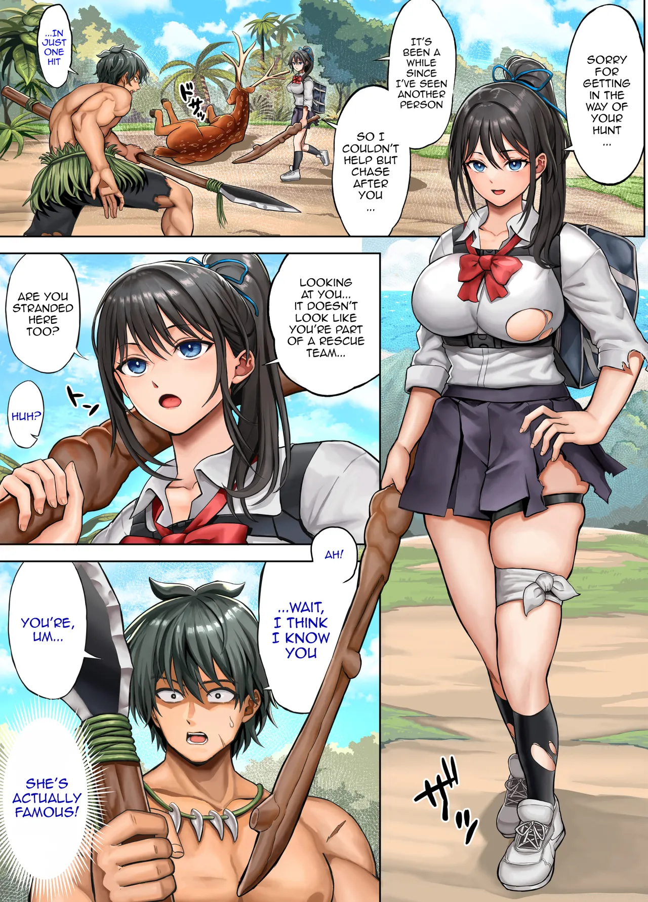 Deserted Island Castaway Harem 2 Ch.1 page 8