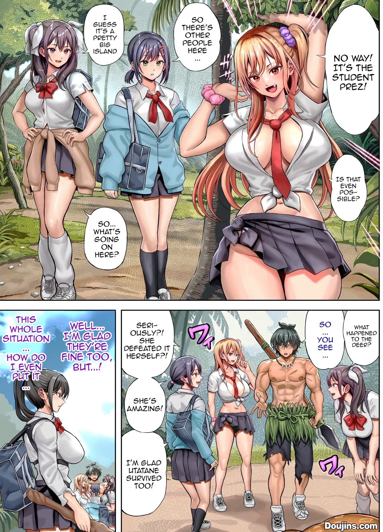 Deserted Island Castaway Harem 2 Ch.1 page 10