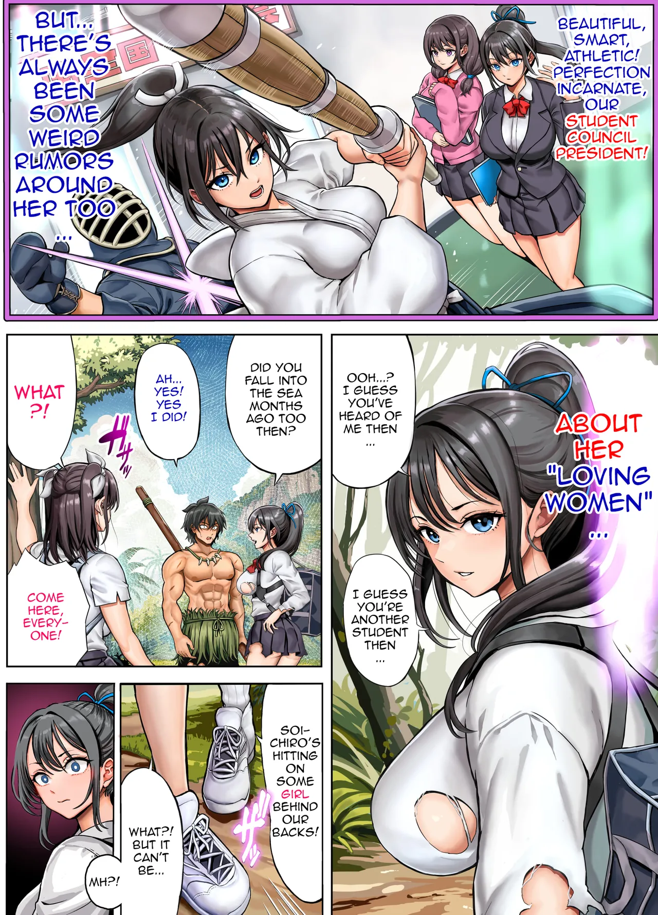 Deserted Island Castaway Harem 2 Ch.1 page 9