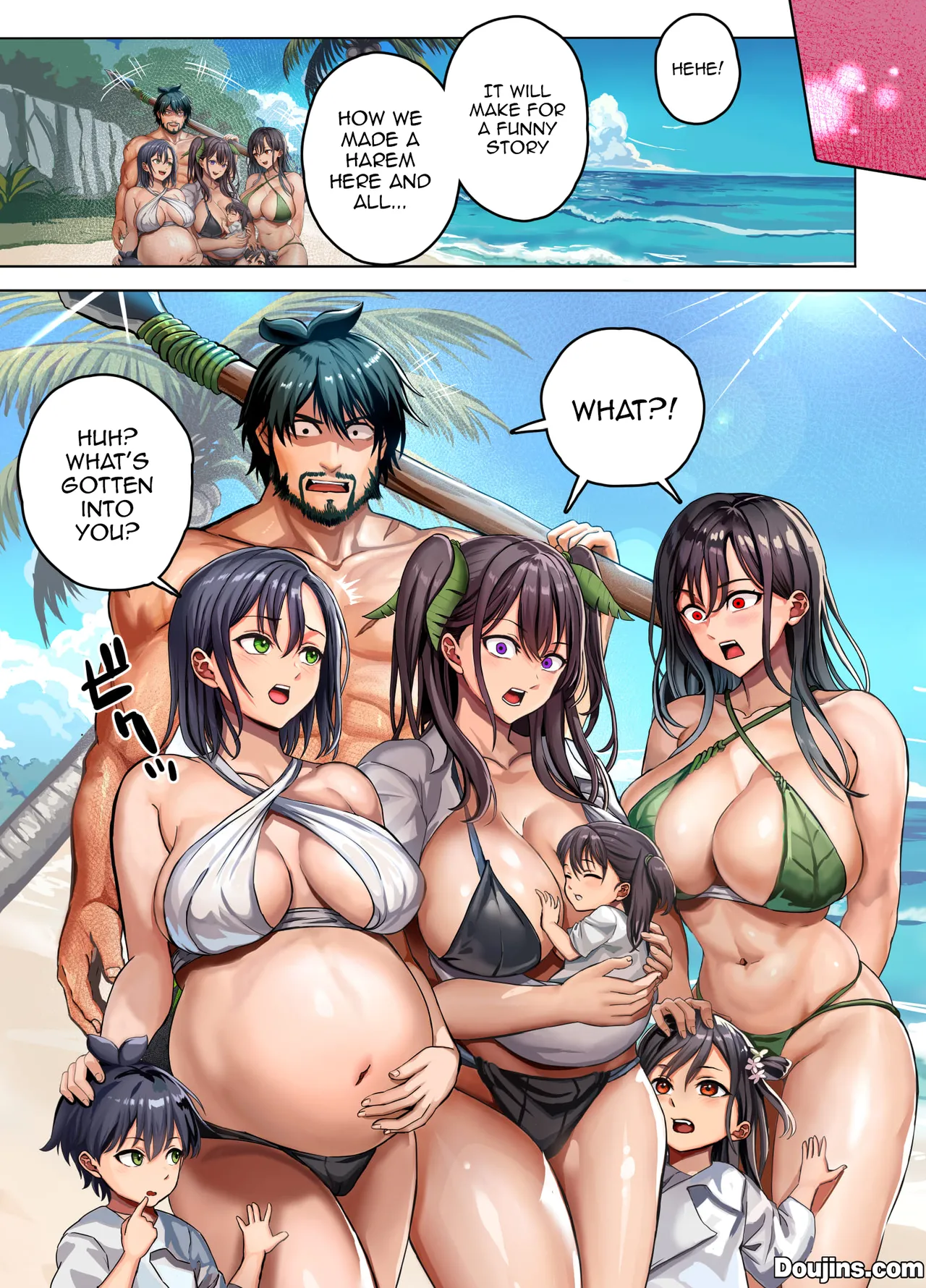 Deserted Island Castaway Harem page 106
