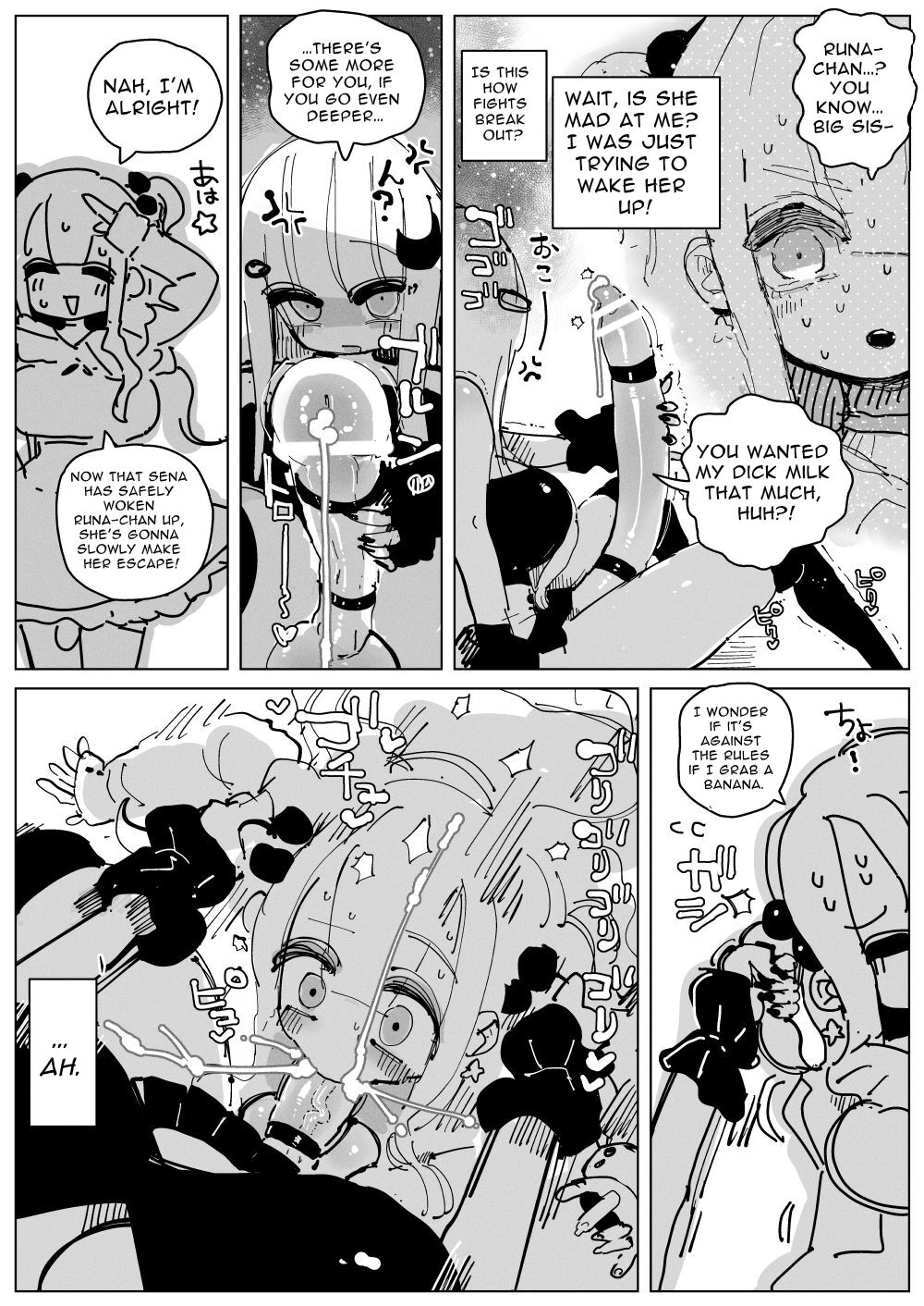 Dick Milk Sisters ~Copious Cum! Orgasms Galore! A day in the life of Busty Girthy Sisters~ page 16