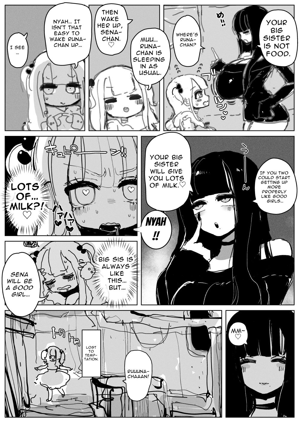 Dick Milk Sisters ~Copious Cum! Orgasms Galore! A day in the life of Busty Girthy Sisters~ page 5