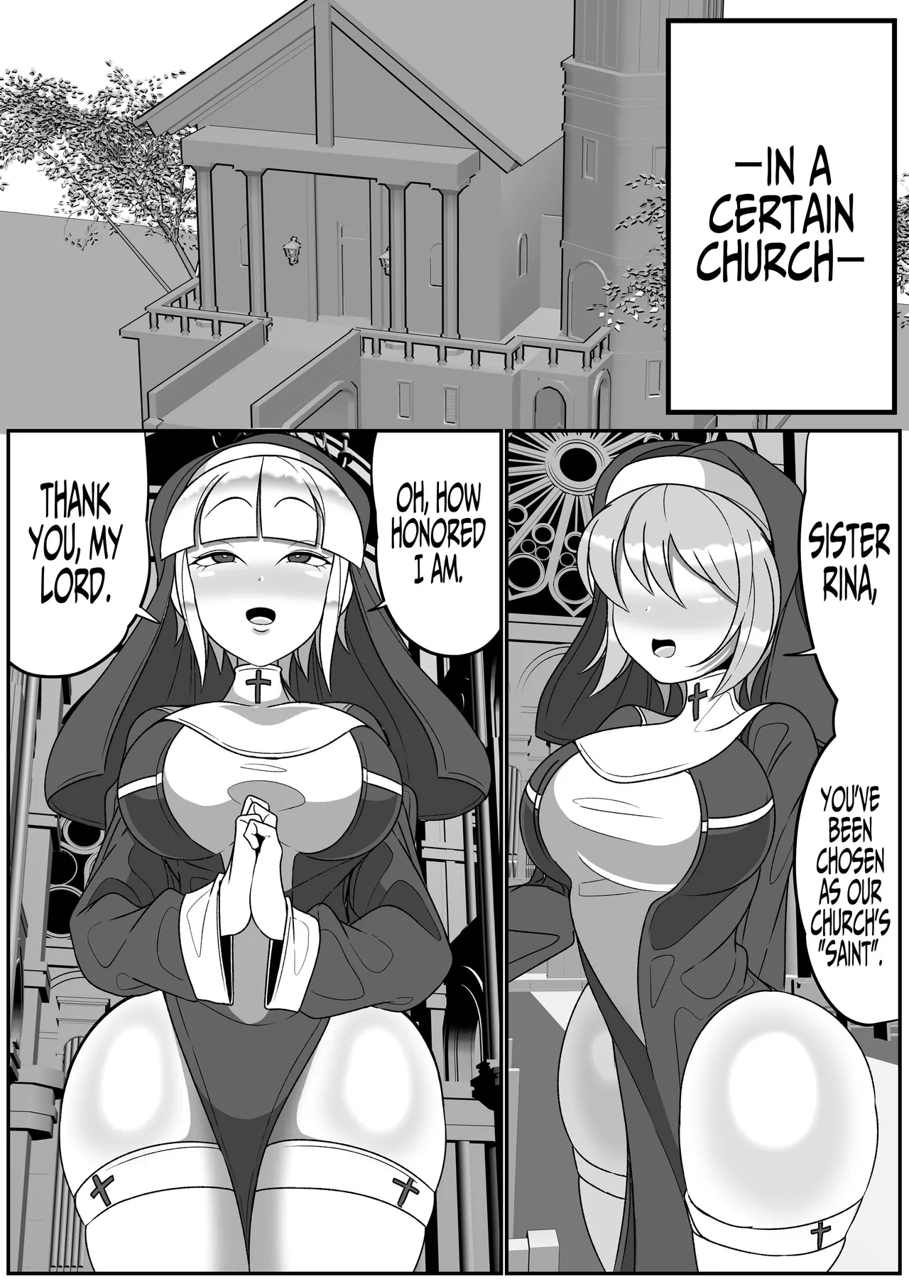 Dick Slingin' Saintess ~Ejaculation Prohibition~ page 2