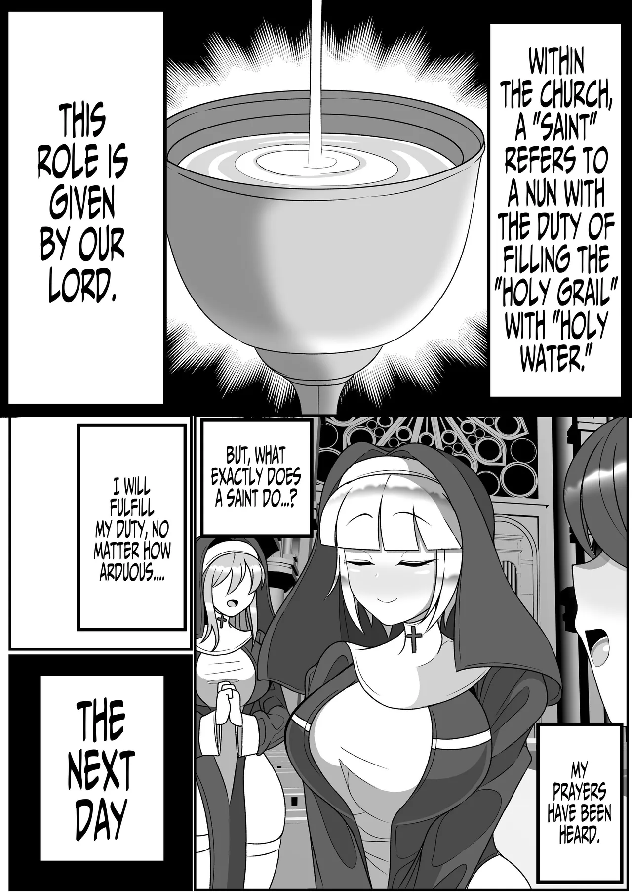 Dick Slingin' Saintess ~Ejaculation Prohibition~ page 3