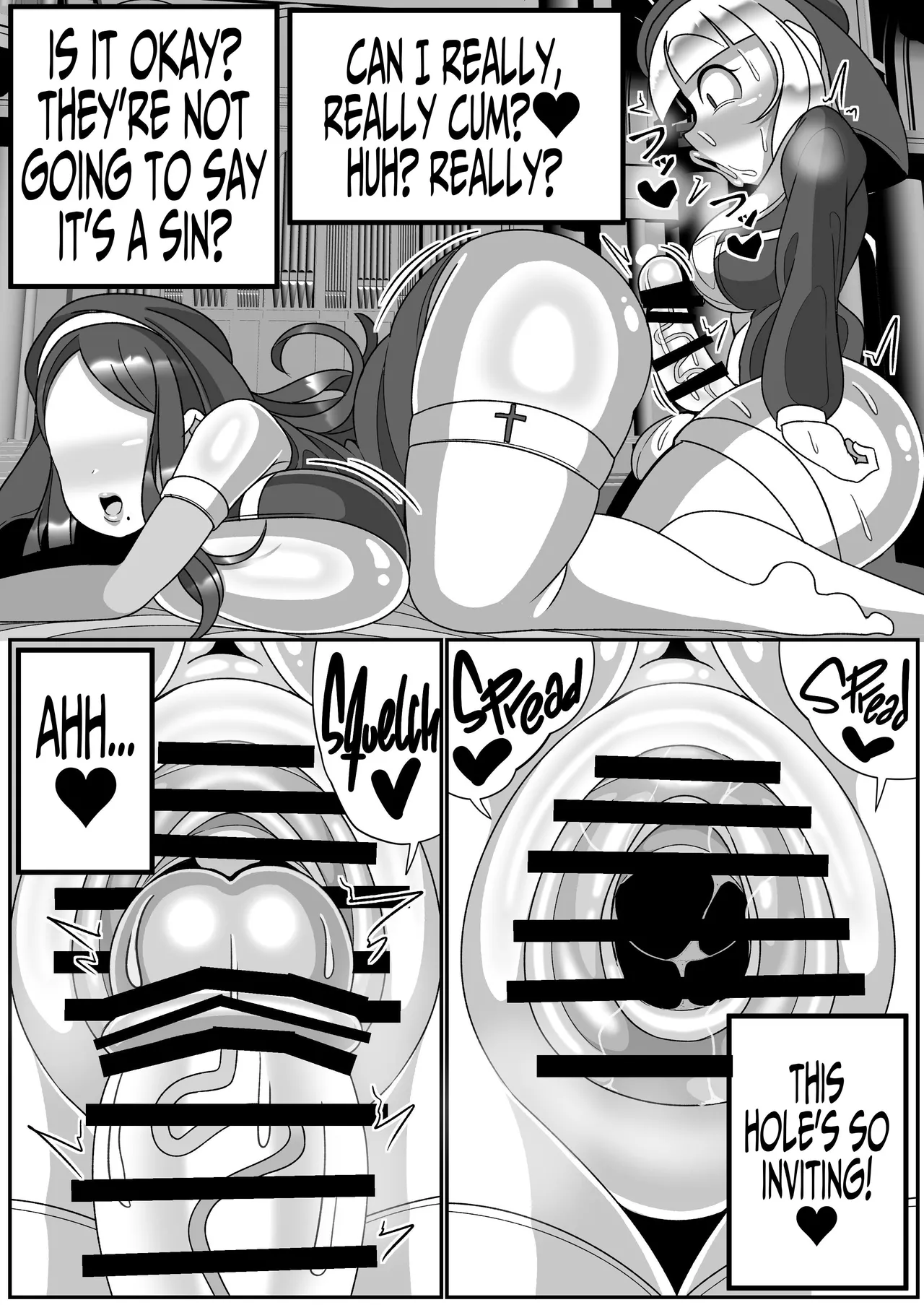 Dick Slingin' Saintess ~Ejaculation Prohibition~ page 55