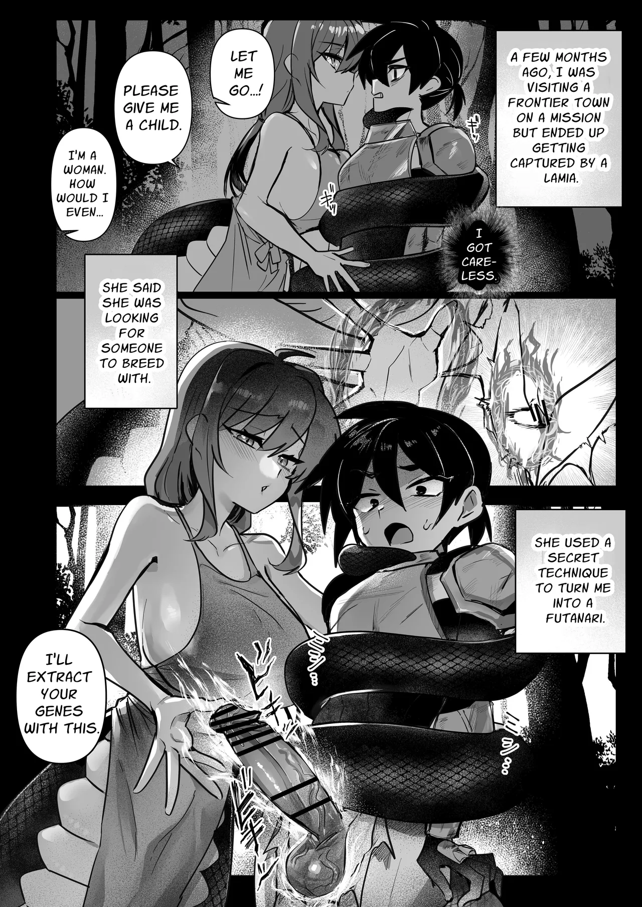 Dickchick Knightess Assailed By A Lamia For Mating Sex page 7