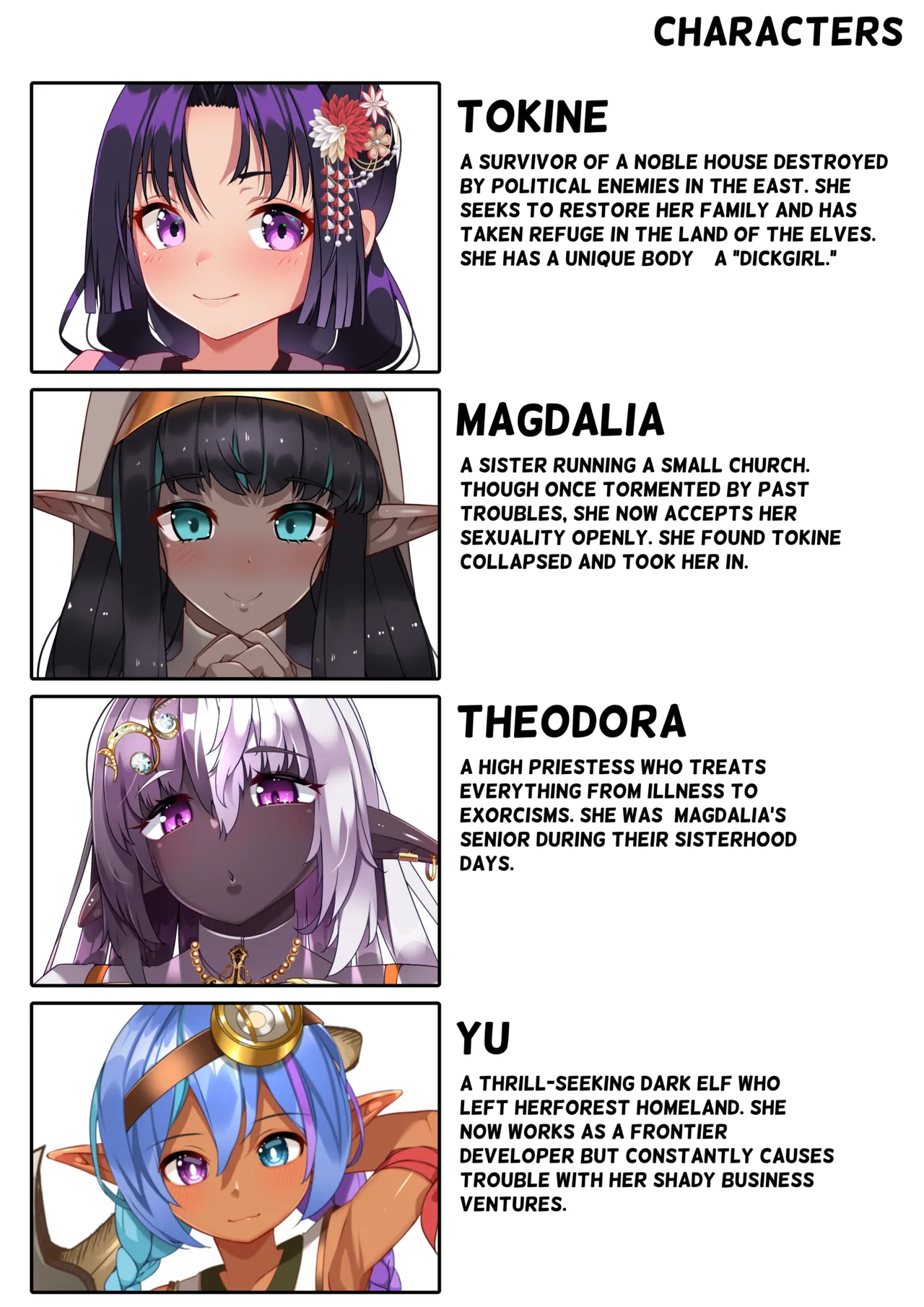 Dickgirl to Futanari Dark Elf to Kobito-ka - Tainai Kaiki page 2