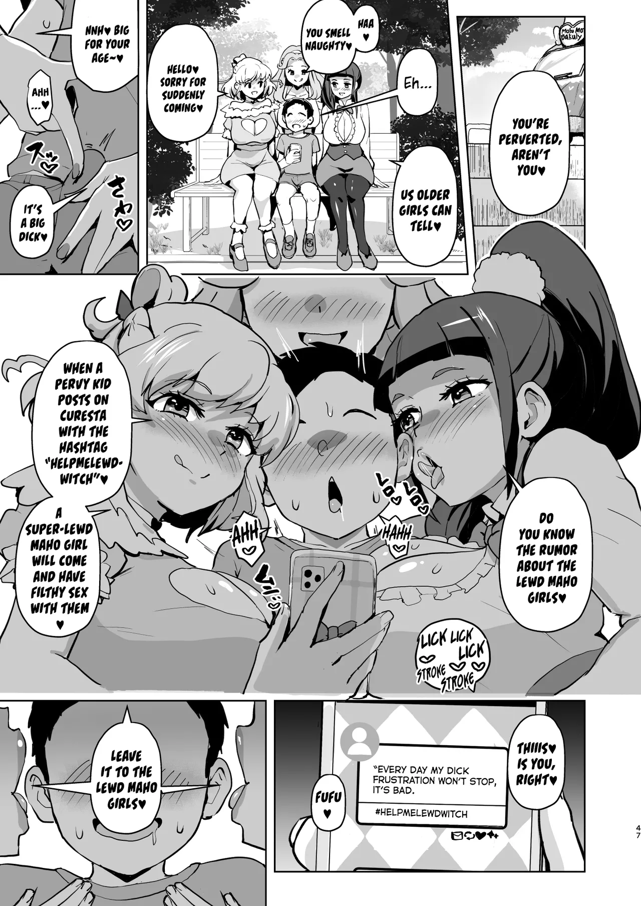 Did You Just Say "A Super Perverted Erotic Magician Who's Totally in Love with Her Master"?! page 47