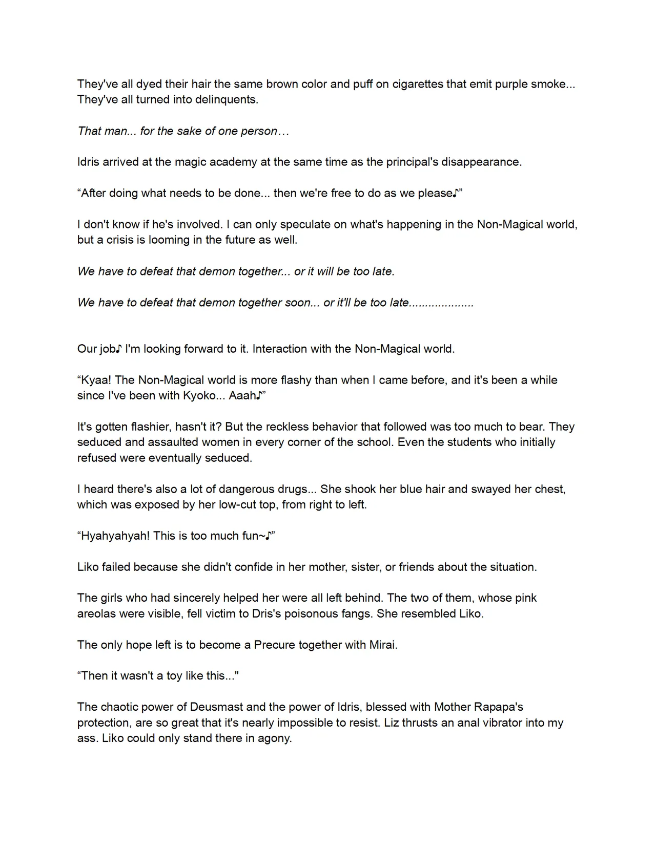 Did You Just Say "A Super Perverted Erotic Magician Who's Totally in Love with Her Master"?! page 67
