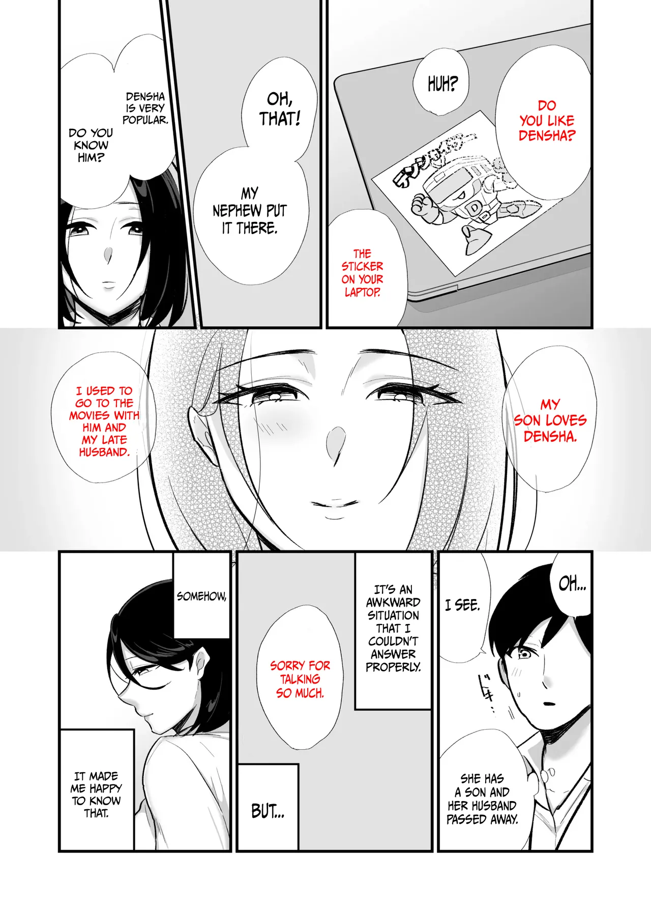 Dirty and Passionate Sex with a Single Mother 1 page 8