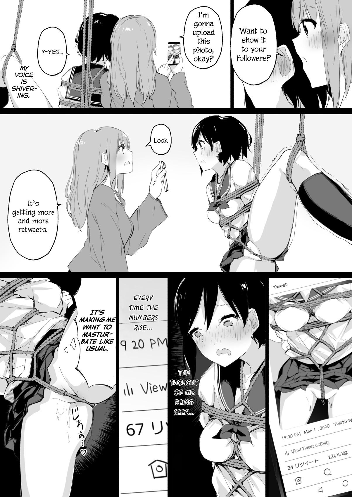 Do M Uraaka Joshi ga Kousoku Yuri Ecchi de Onna Doushi no Yosa o Oshiekomarechau Hon page 19