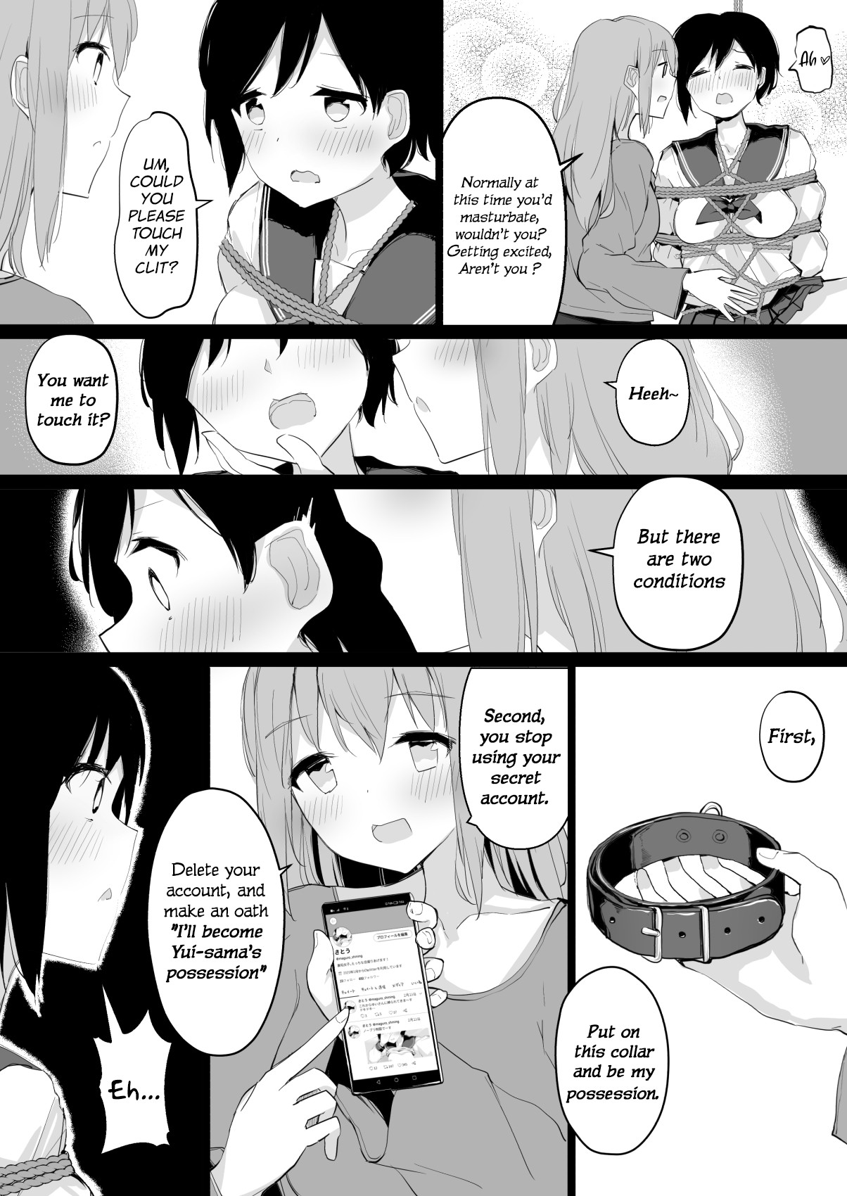Do M Uraaka Joshi ga Kousoku Yuri Ecchi de Onna Doushi no Yosa o Oshiekomarechau Hon page 20