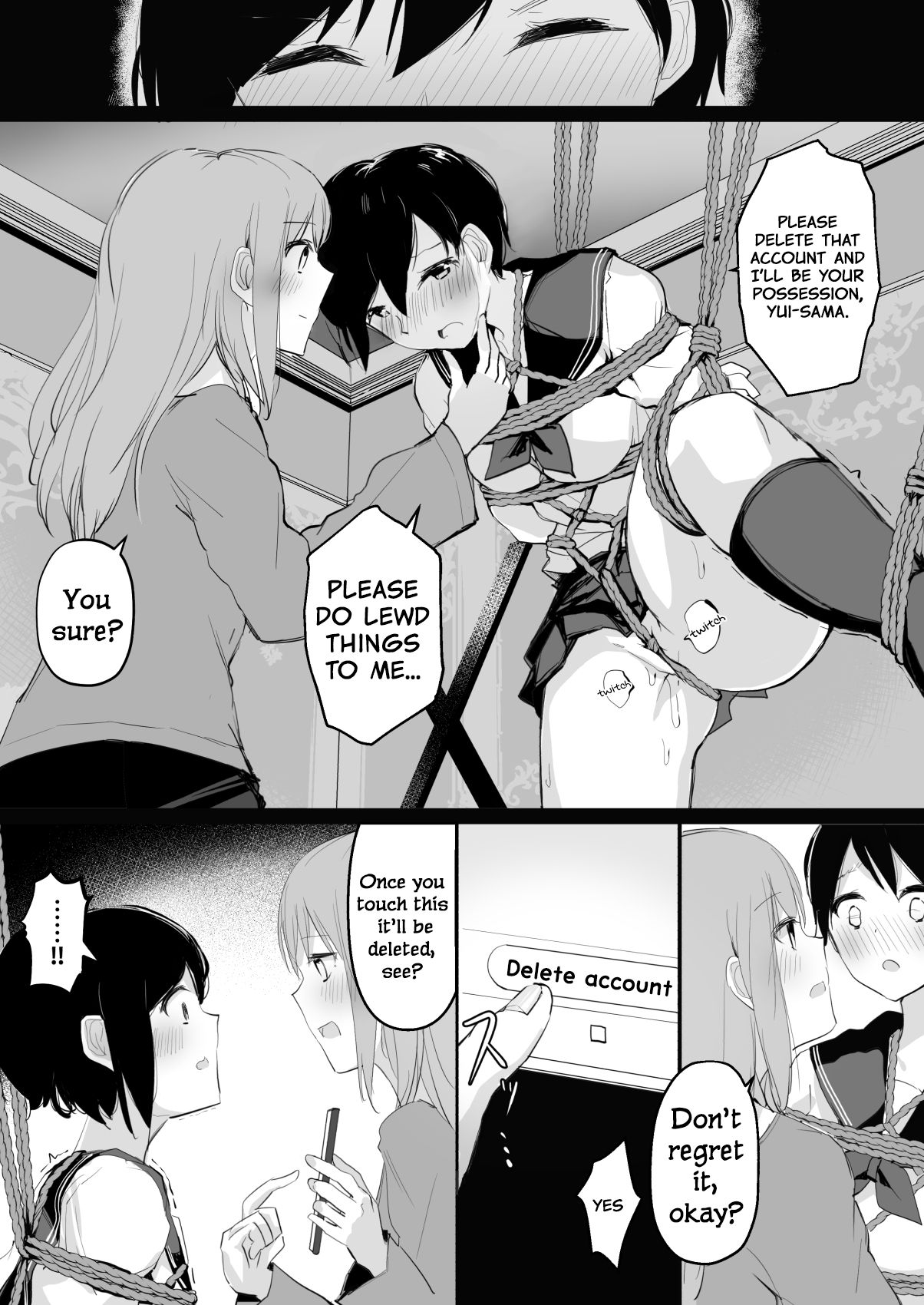 Do M Uraaka Joshi ga Kousoku Yuri Ecchi de Onna Doushi no Yosa o Oshiekomarechau Hon page 22