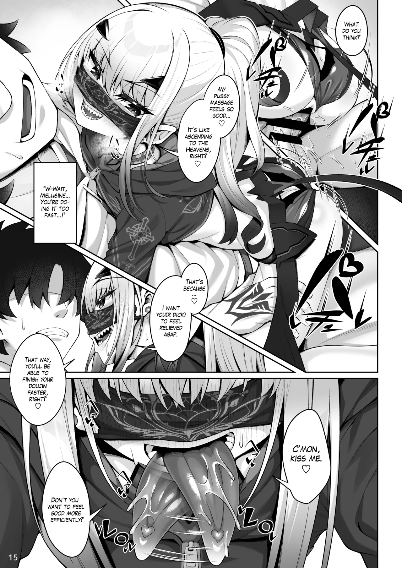 Doing all kinds of lewd things with Melusine in her swimsuit page 16