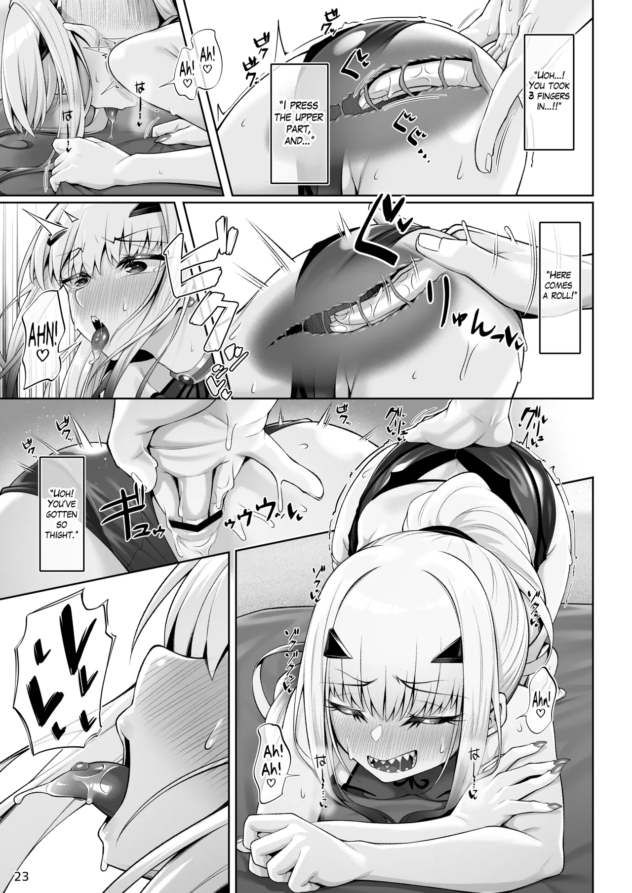 Doing all kinds of lewd things with Melusine in her swimsuit page 24