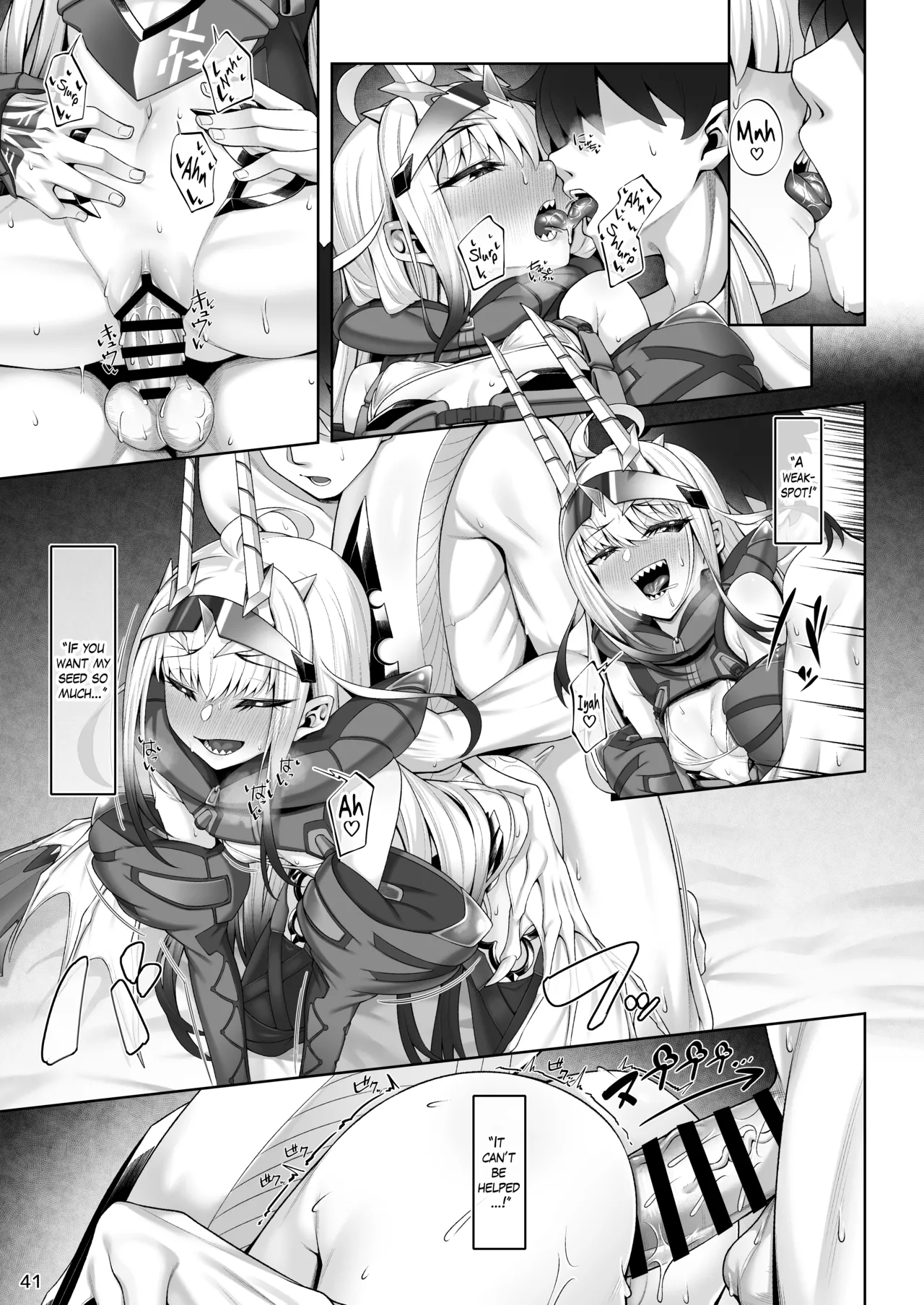 Doing all kinds of lewd things with Melusine in her swimsuit page 42