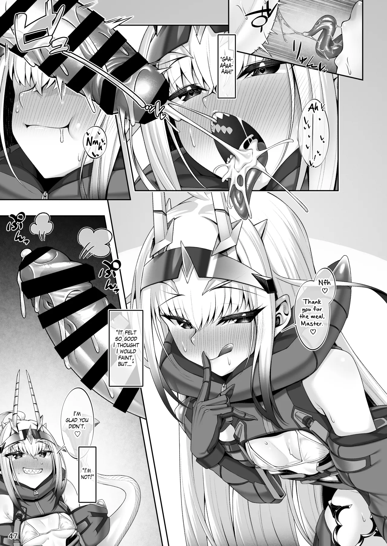 Doing all kinds of lewd things with Melusine in her swimsuit page 48