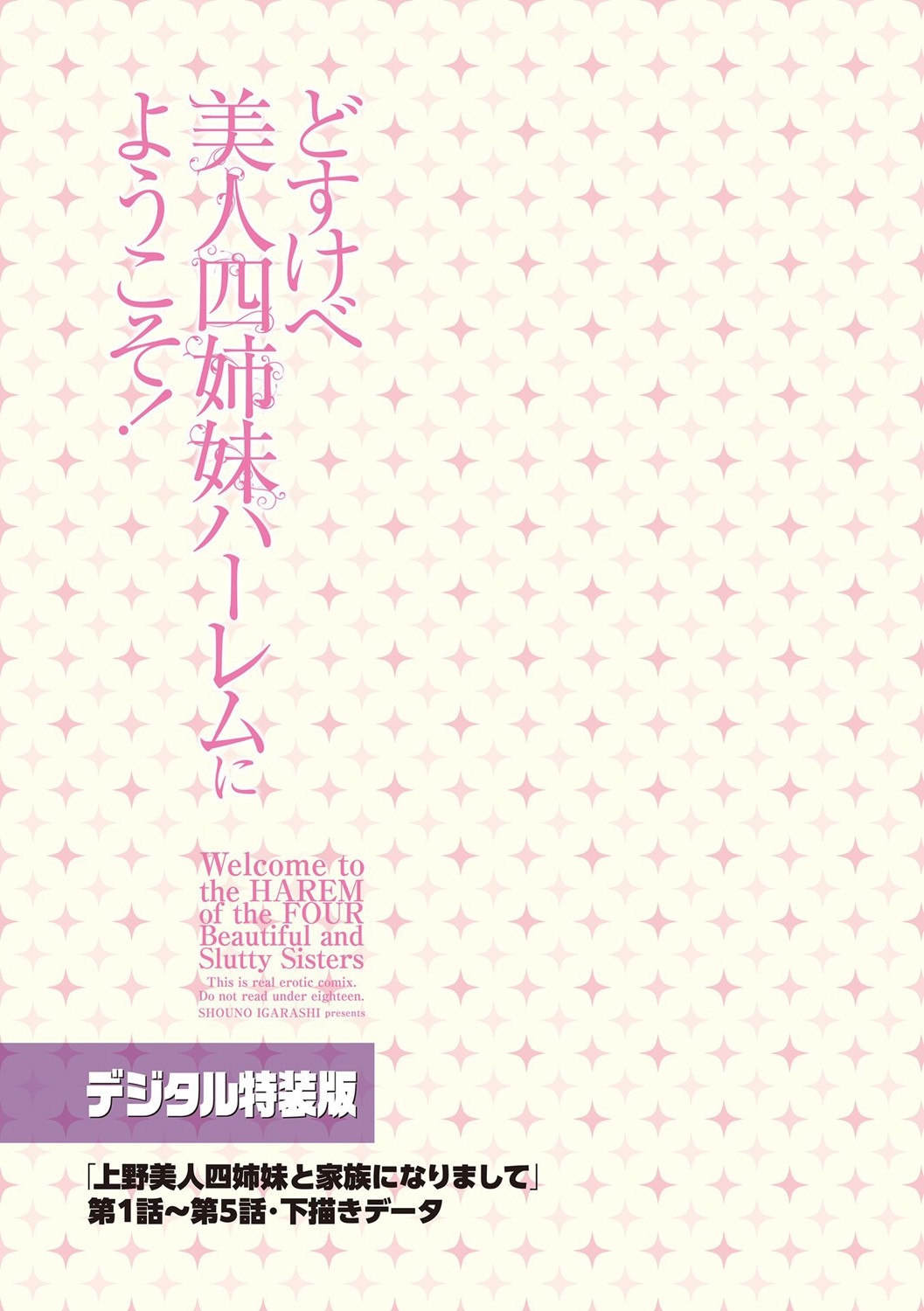 Dosukebe Bijin Yonshimai Harem ni Youkoso! - Welcome to the HAREM of the FOUR Beautiful and Slutty Sisters + "Ueno Bijin Yonsihimai to Kazoku ni Narimashite" Ch. 1-5 Shitagaki Data page 217