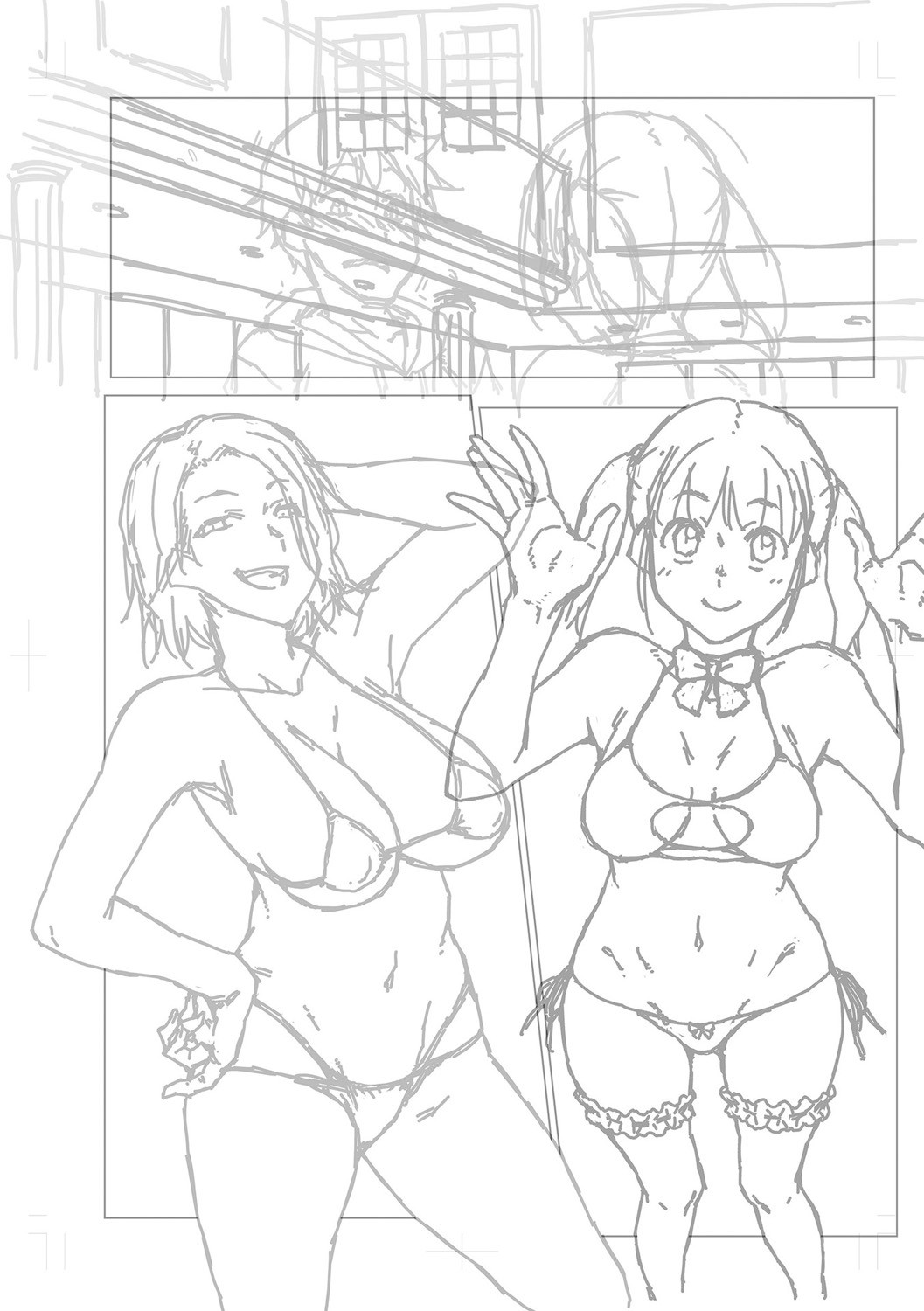 Dosukebe Bijin Yonshimai Harem ni Youkoso! - Welcome to the HAREM of the FOUR Beautiful and Slutty Sisters + "Ueno Bijin Yonsihimai to Kazoku ni Narimashite" Ch. 1-5 Shitagaki Data page 308