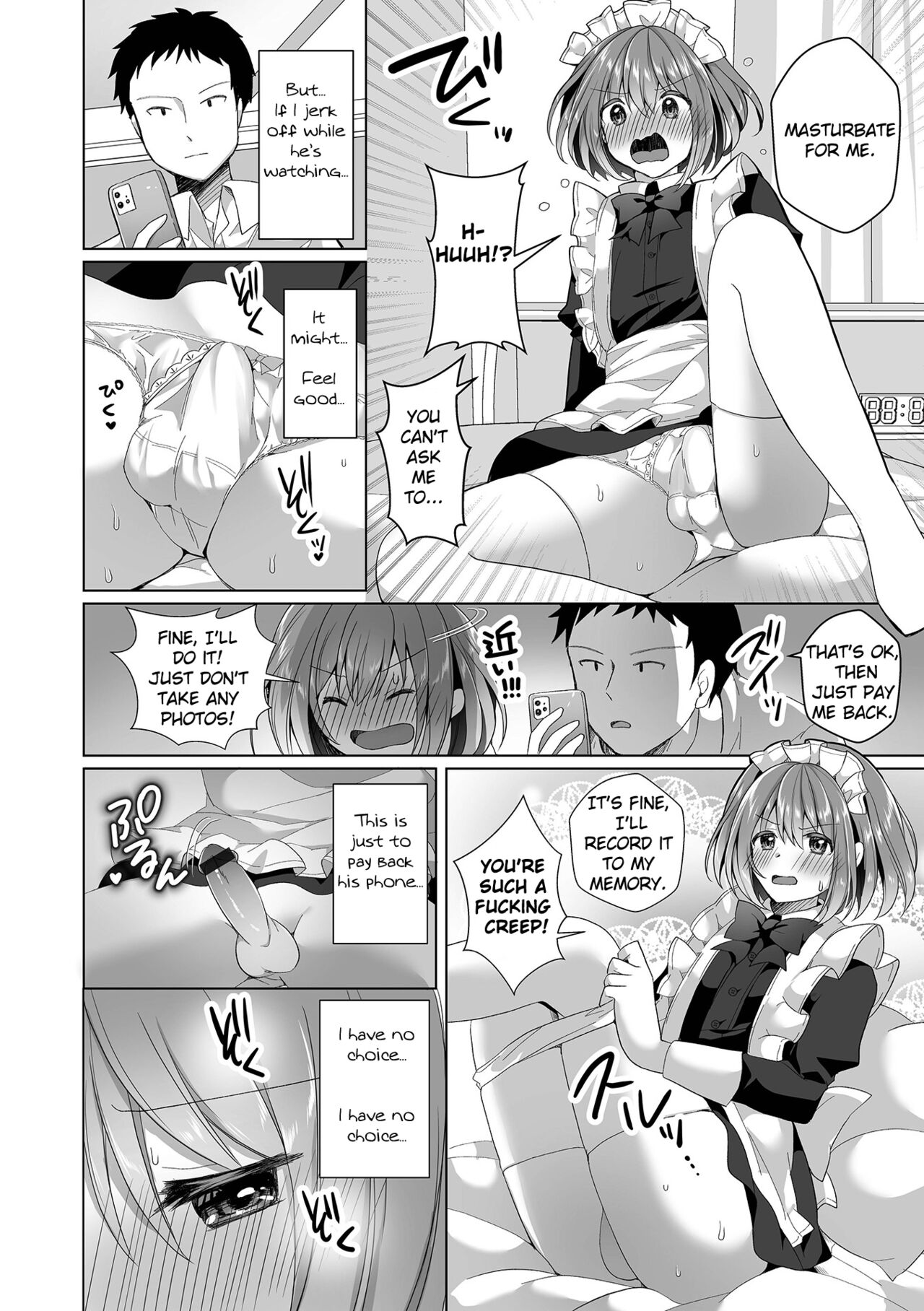 Dressed as a Maid for Breaking His Phone page 6