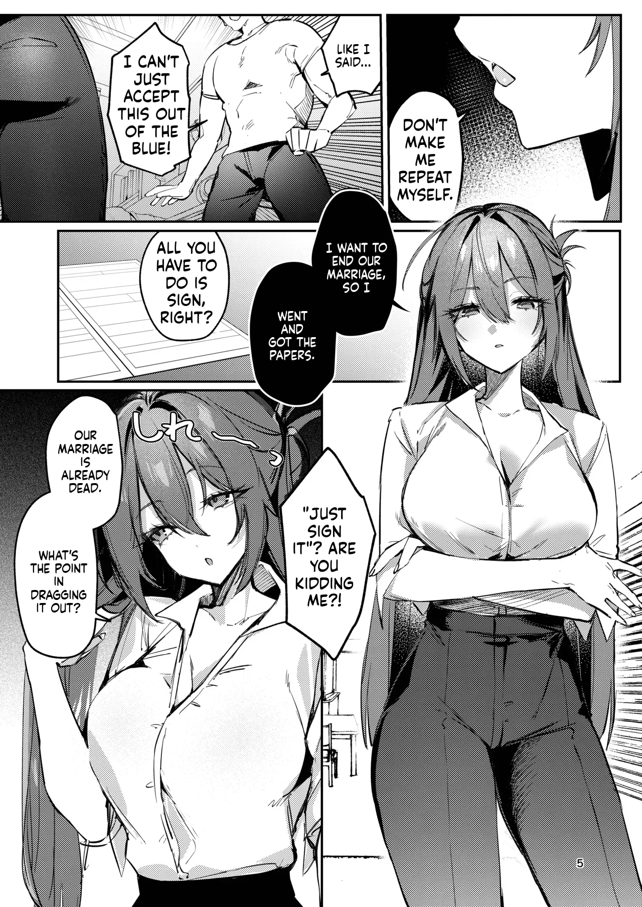 Dumb wife, re-education. page 5