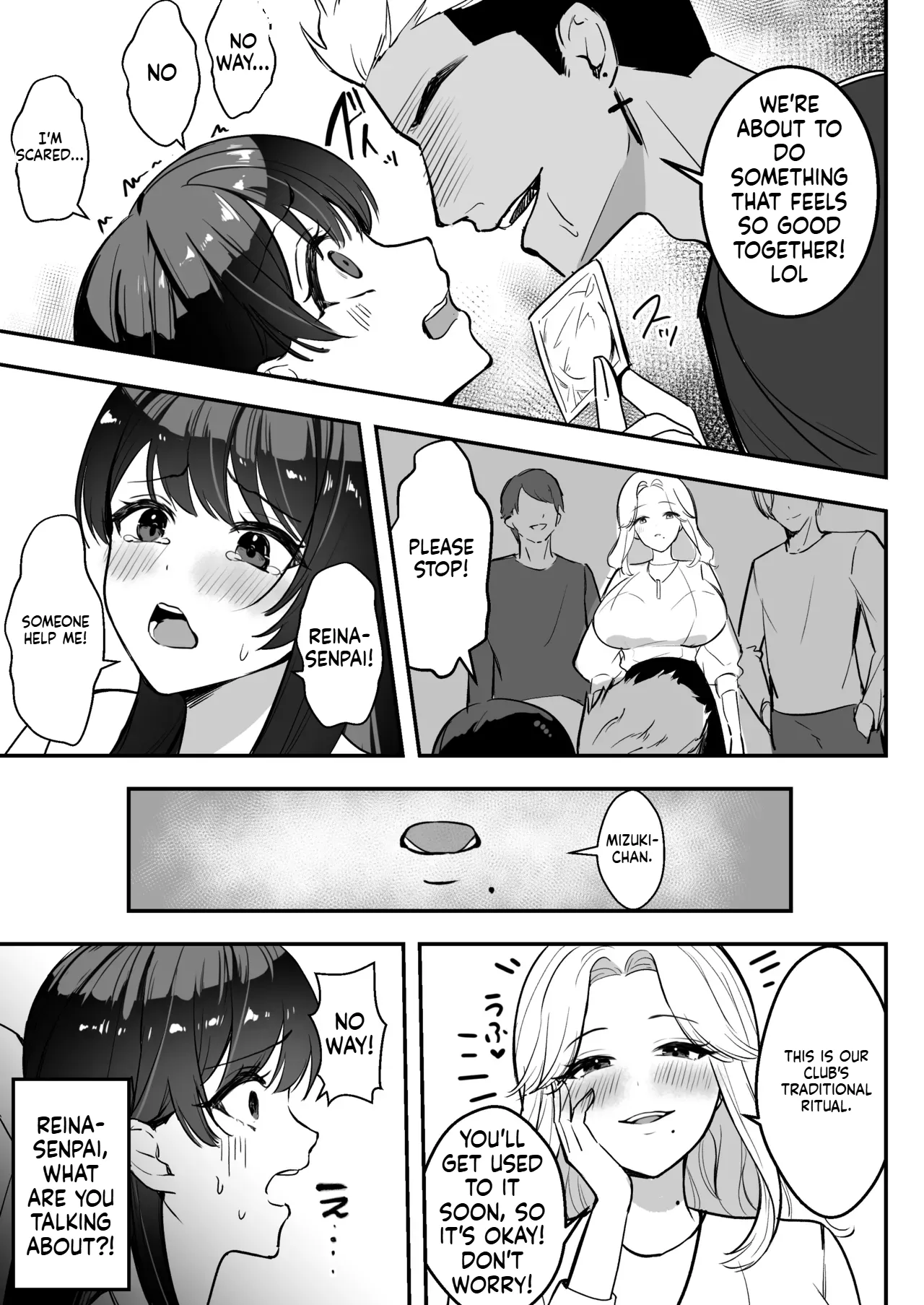 During our long-distance relationship, my older girlfriend, whom I’m proud of, was living a yarisā (sex-circle) sexual lifestyle. page 26