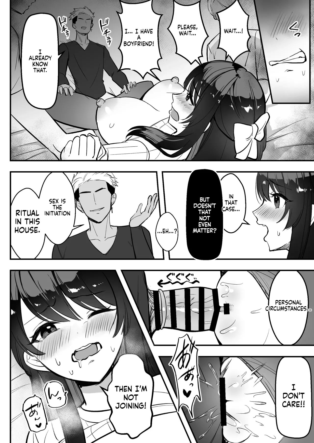 During our long-distance relationship, my older girlfriend, whom I’m proud of, was living a yarisā (sex-circle) sexual lifestyle. page 31