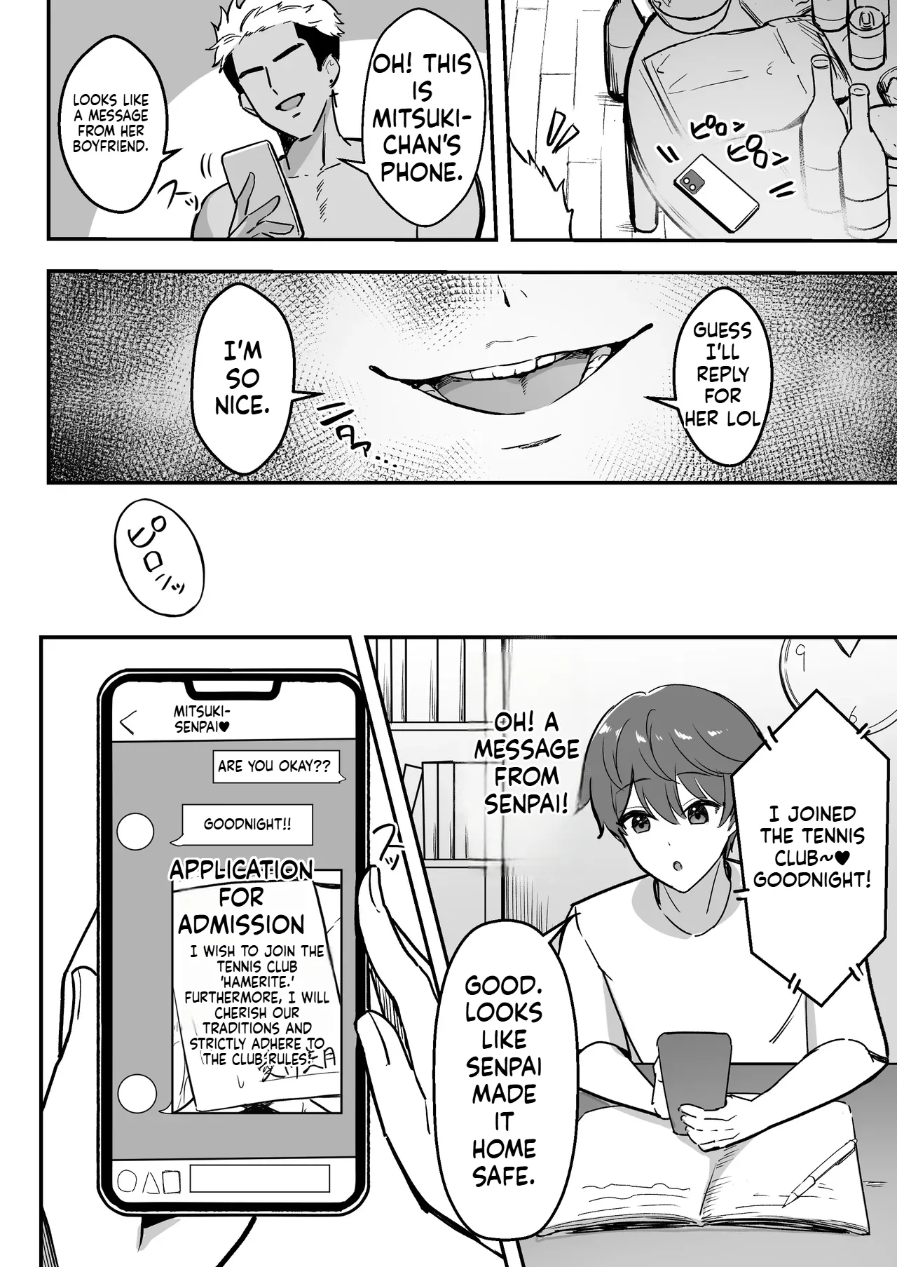 During our long-distance relationship, my older girlfriend, whom I’m proud of, was living a yarisā (sex-circle) sexual lifestyle. page 49