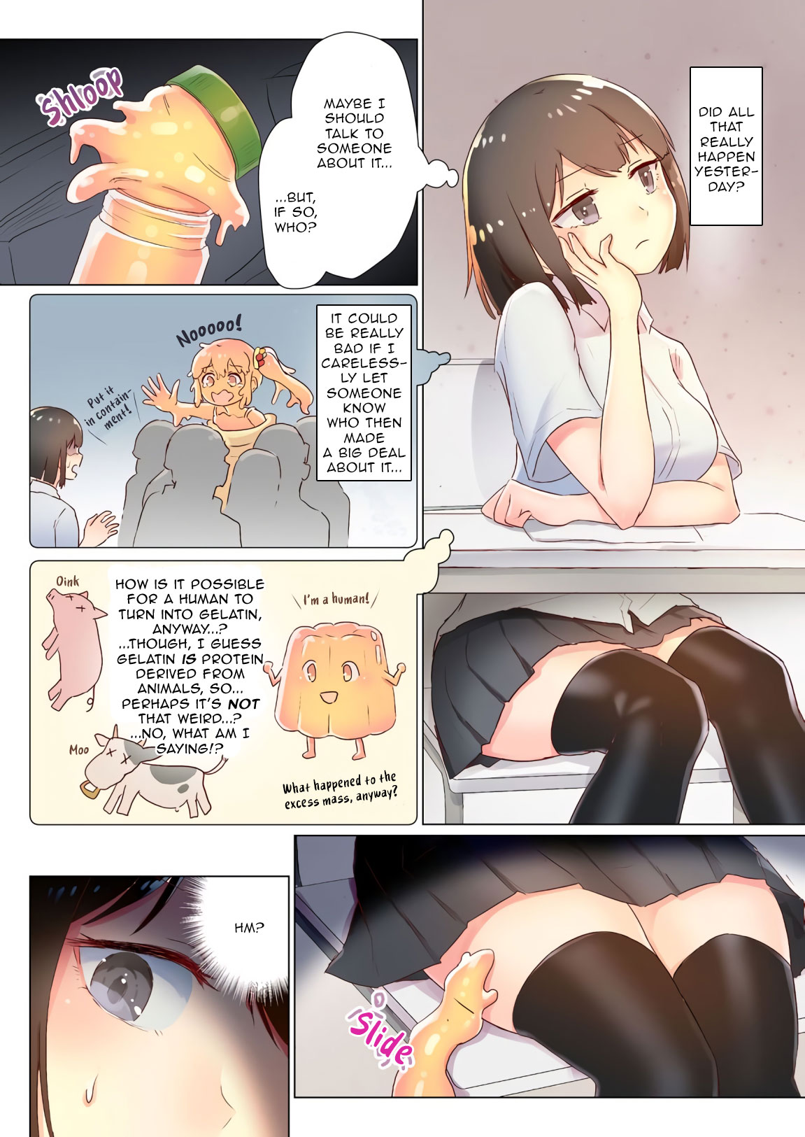 Eat me, Senpai! ~The Gelatin Girl and the Thick, Lewd Nectar~ page 4