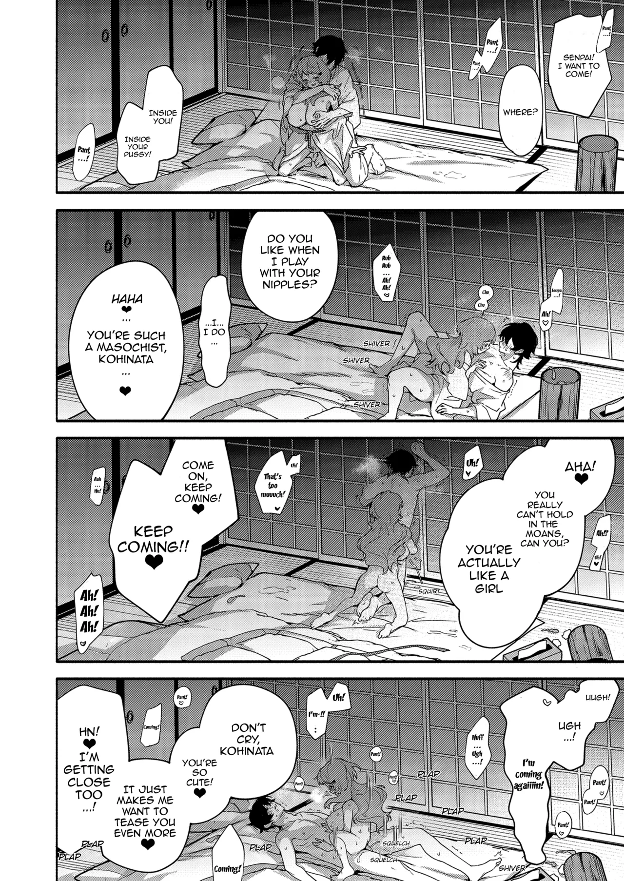 Eaten By Mako-senpai ~Falling To A Tiny But Huge Sadist Senpai~ page 40
