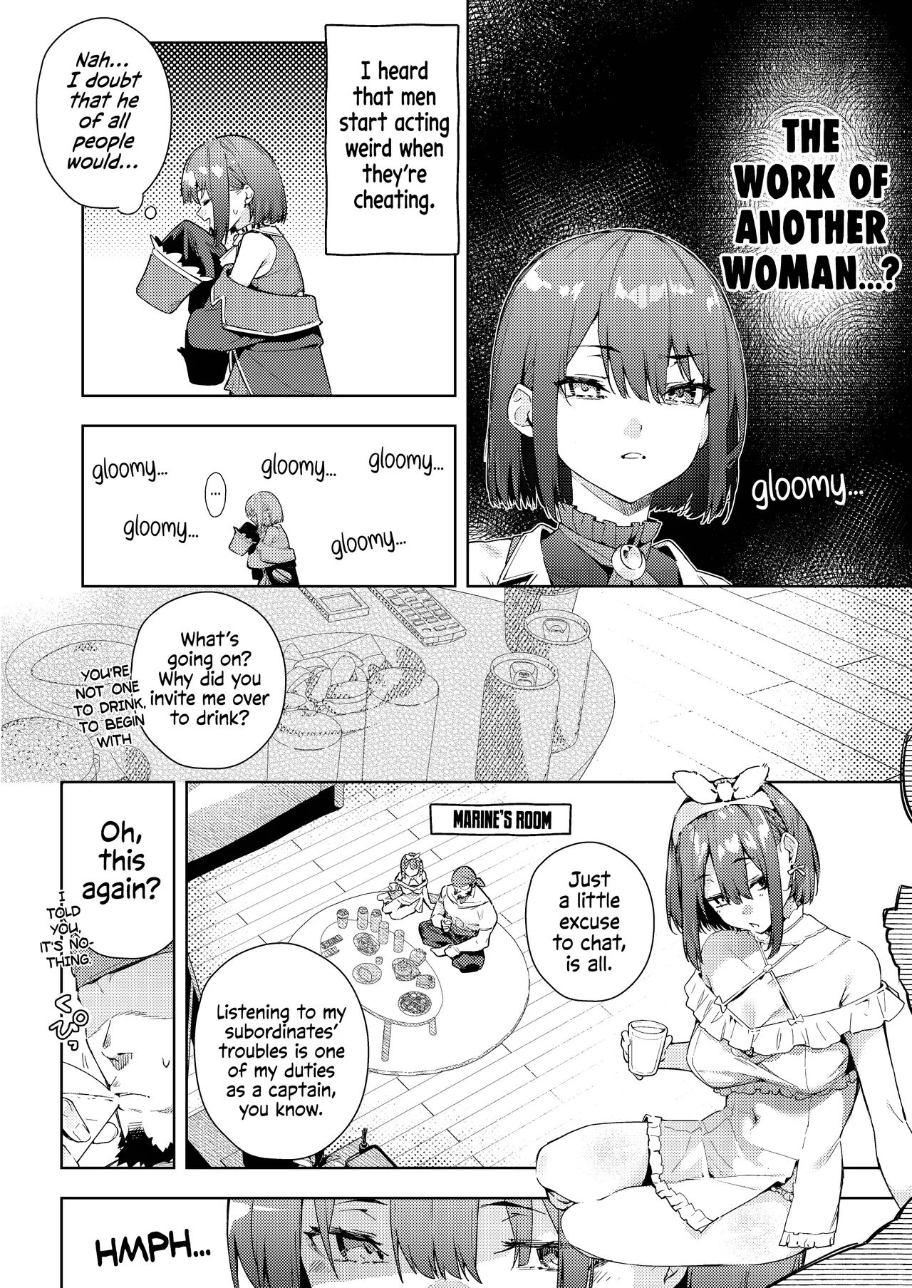 Eating Marine's Sweet & Fluffy Omurice By Force?! page 3