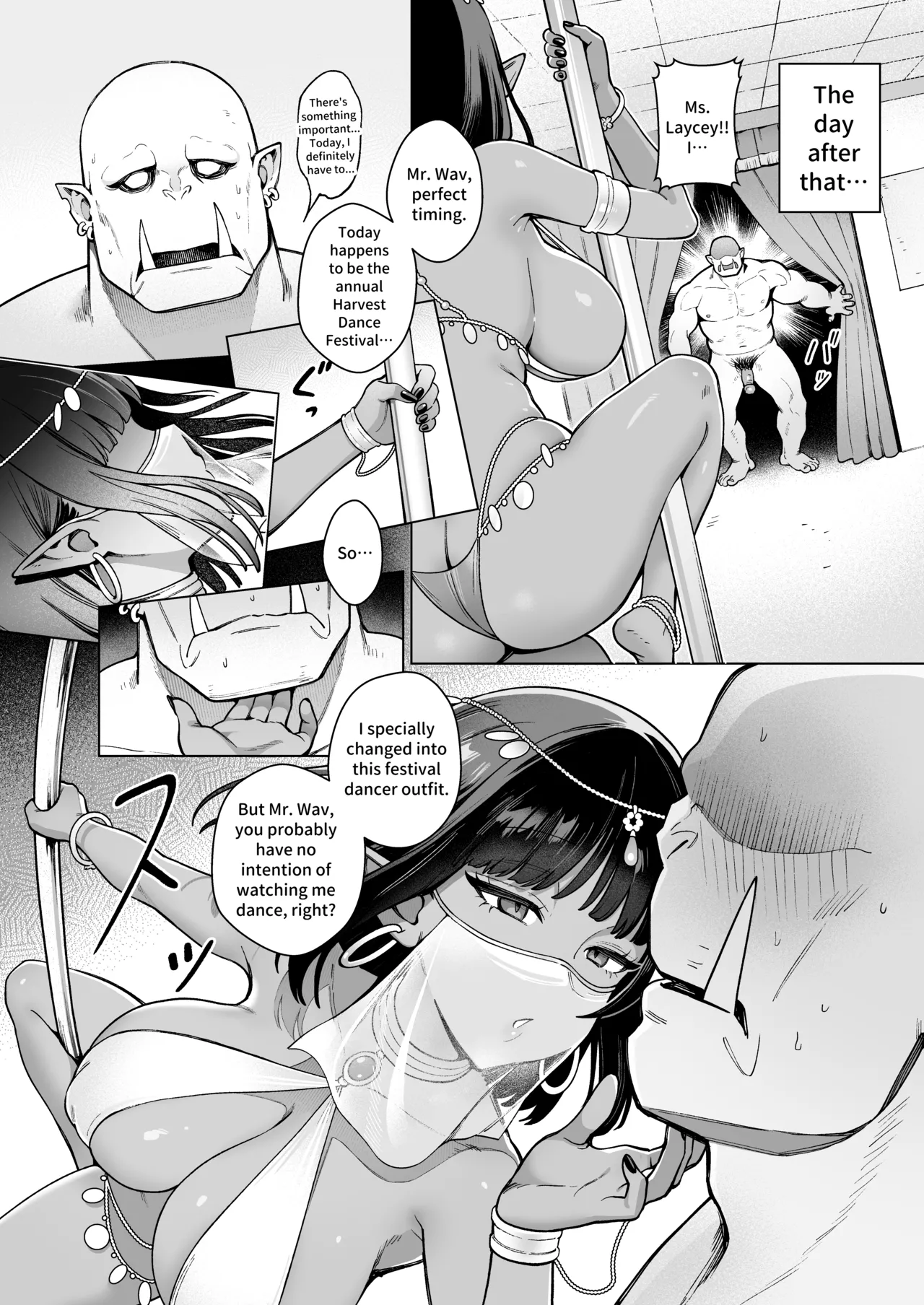 Elf Brothel Room No.3 Laycey ~A Virgin Orc Requested a Dark-Skinned Elf~ 2 page 35